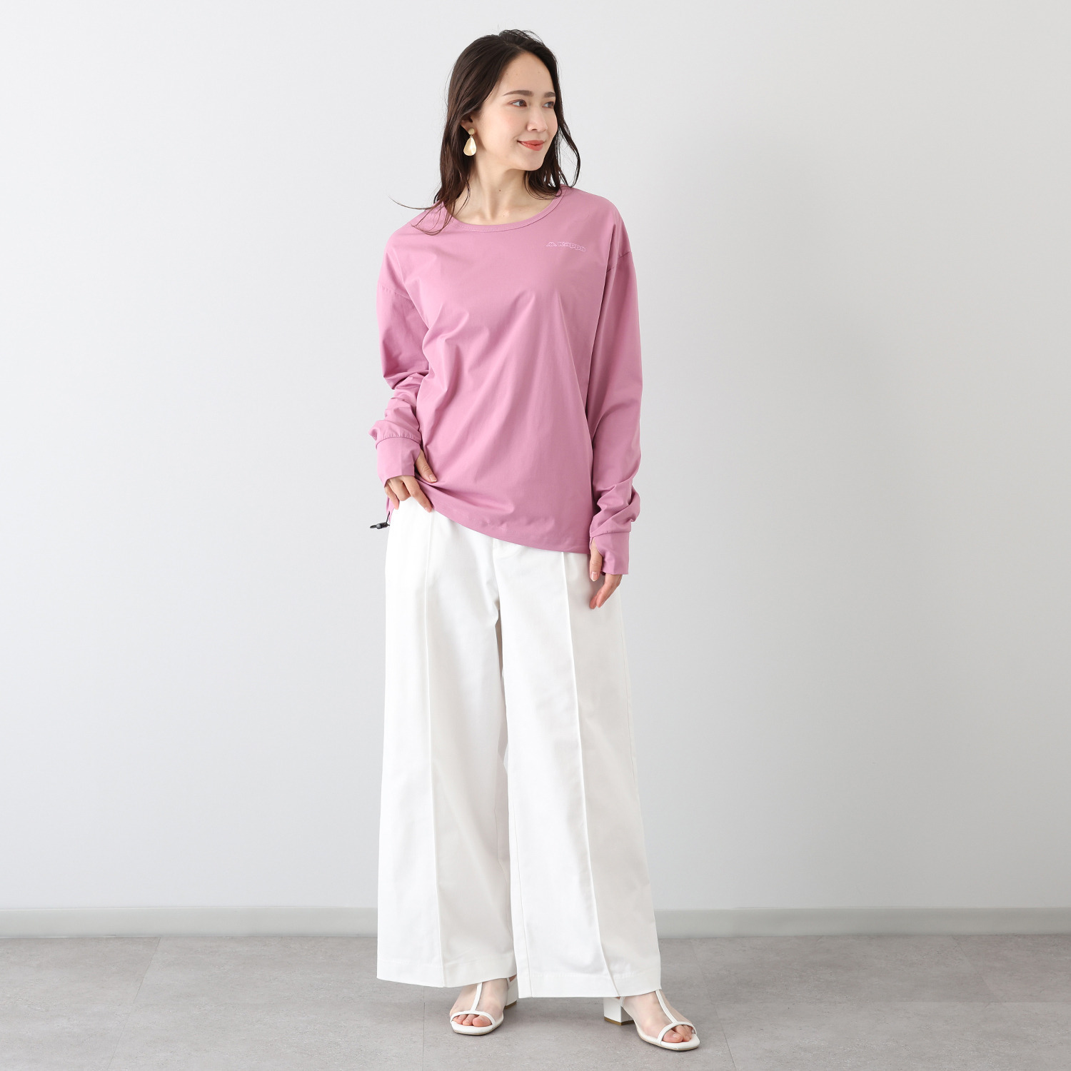 Ｋａｐｐａ 吸水速乾・ＵＶカット ペアテックス ラウンドヘム ロングＴシャツ ＜水陸両用＞