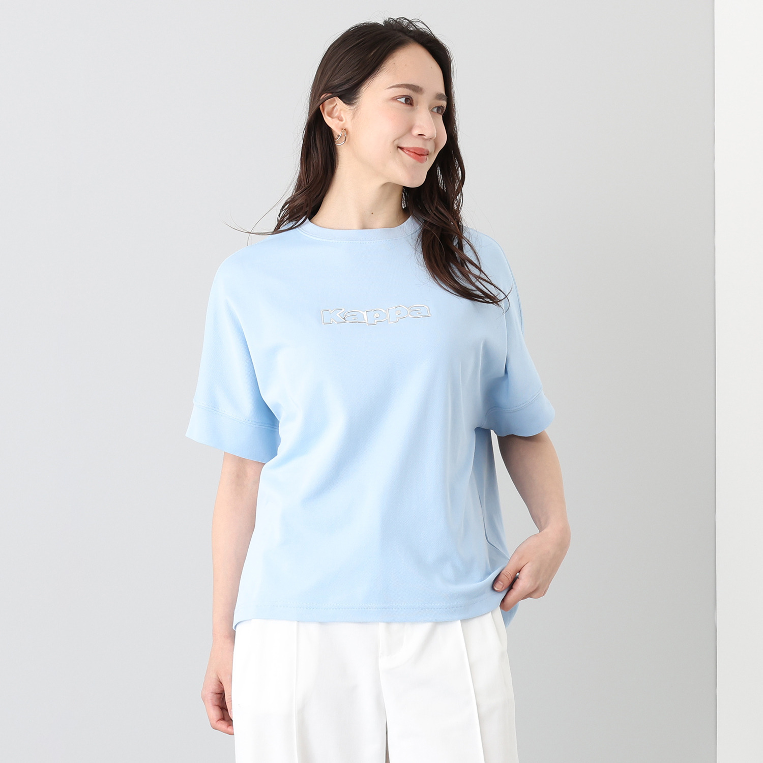 Ｋａｐｐａ 吸水速乾・ＵＶカット エアリー鹿の子 ドロップショルダー Ｔシャツ