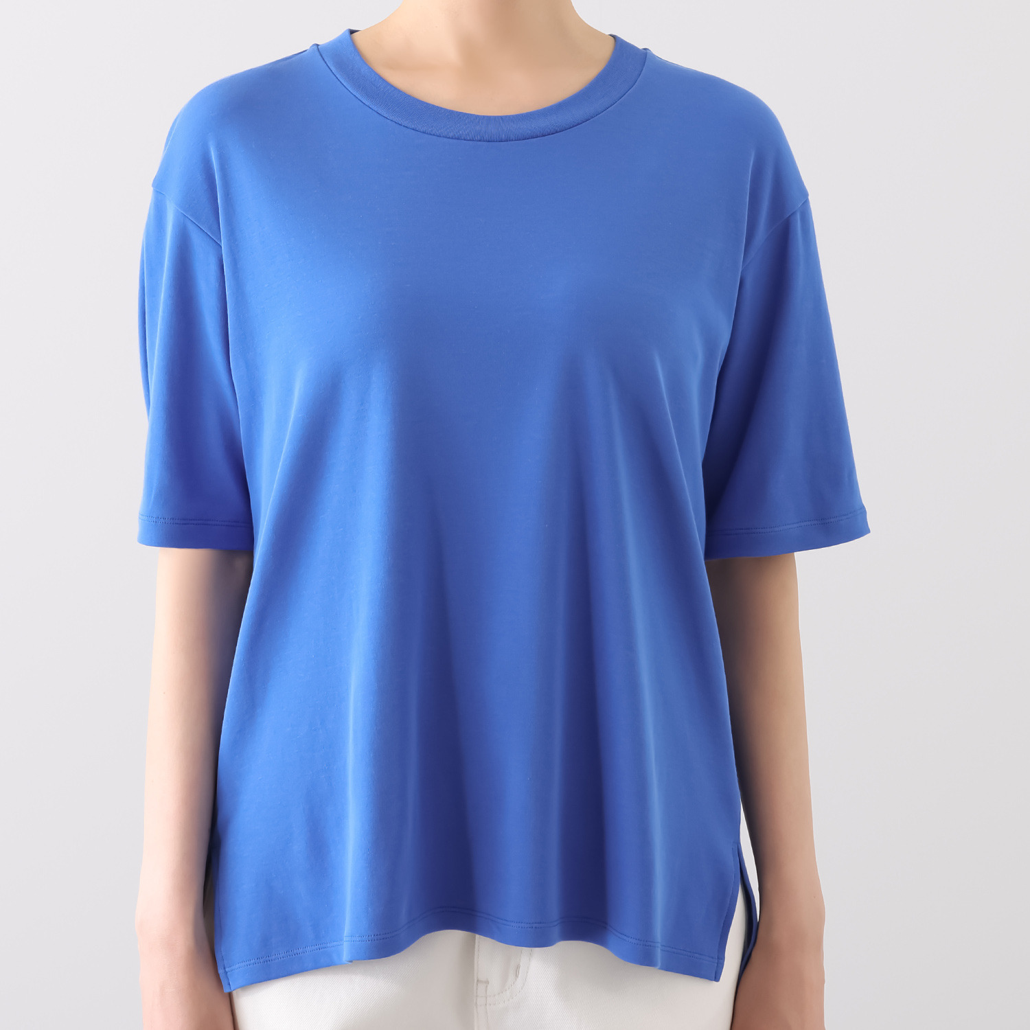 オーエヌオー 創業１００年の傑作 カルミヤコットン ガス焼き加工で艶仕上げ さらっと柔らかい リラックスプルオーバー