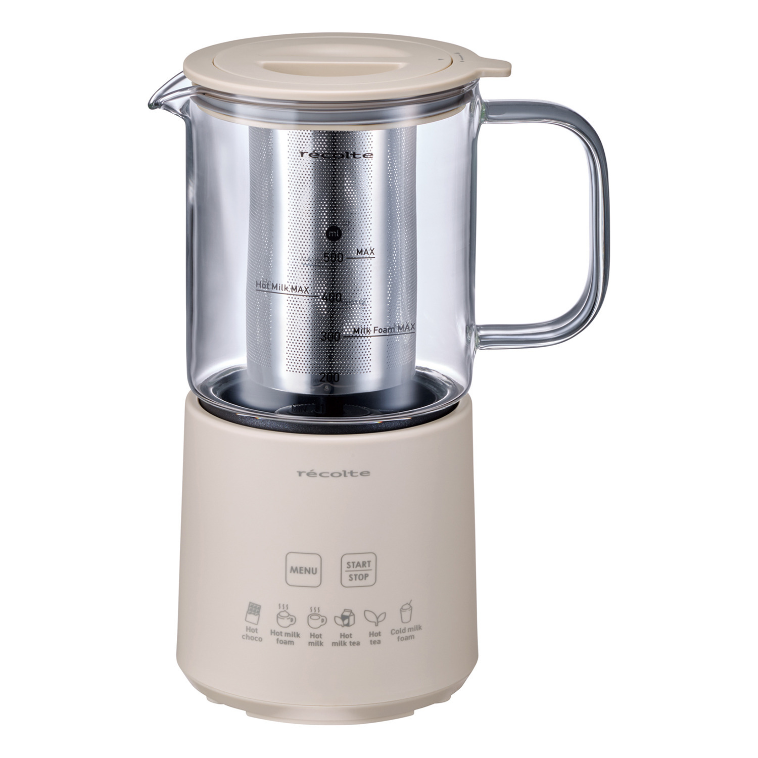 レコルト ６つのモード搭載で おうちでカフェ気分♪ カップ型ドリンクメーカー “ホットチョコ＆ 　ミルクフォーマー” ＲＭＴ−３　特別セット