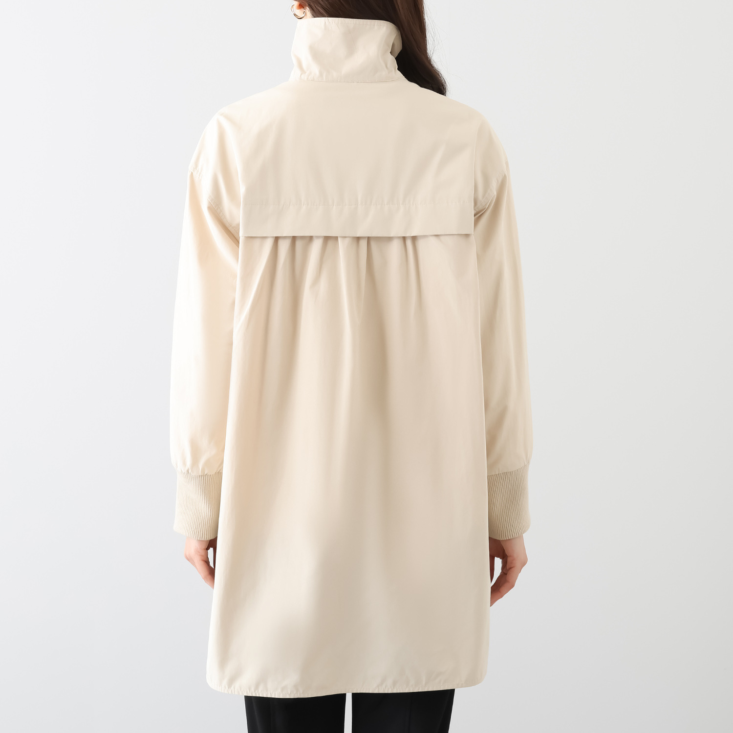 シーン テントライン 袖リブハーフコート