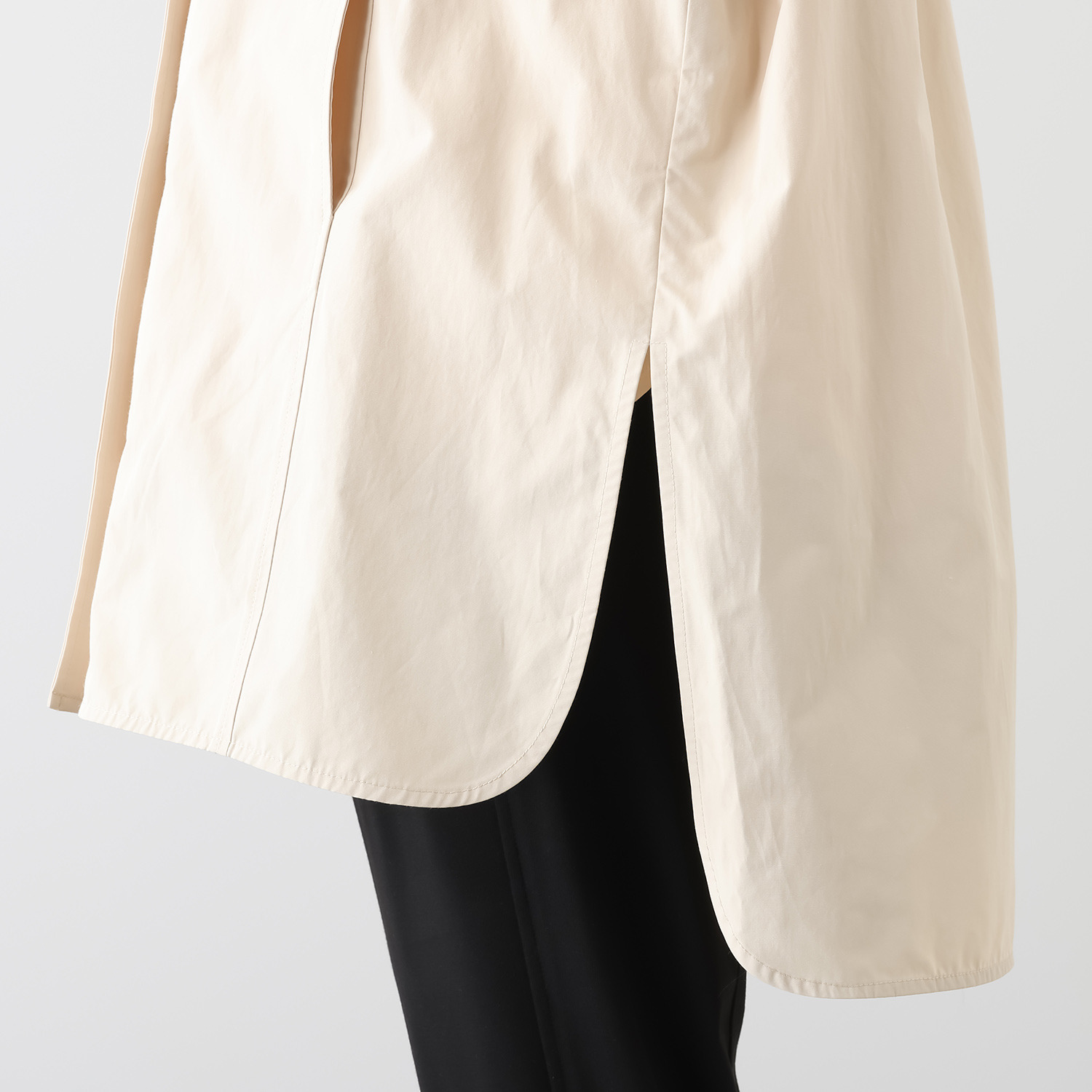 シーン テントライン 袖リブハーフコート