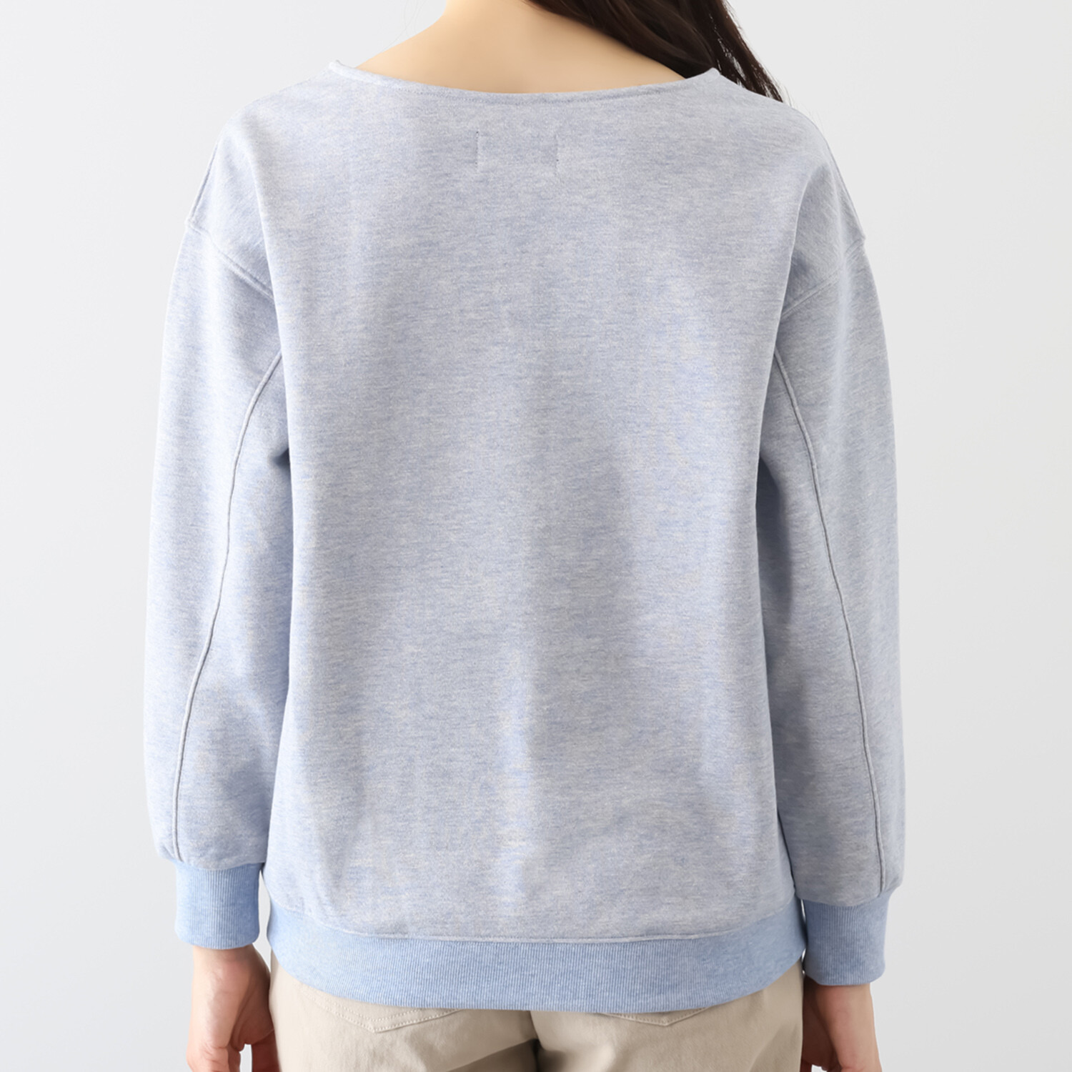 シーン ラメ裏毛 ロゴ刺しゅうプルオーバー