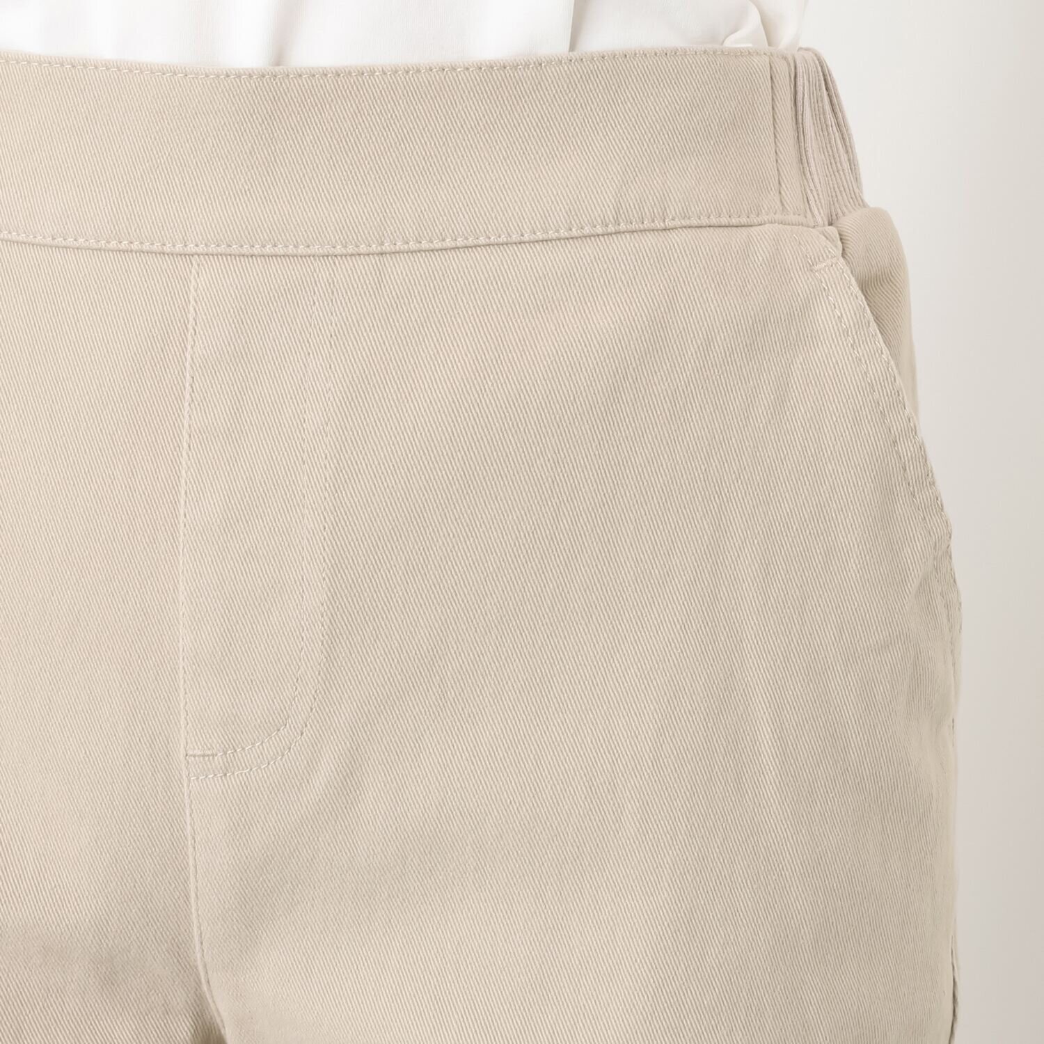 シーン コットン混 ツイルストレッチ ストレートパンツ