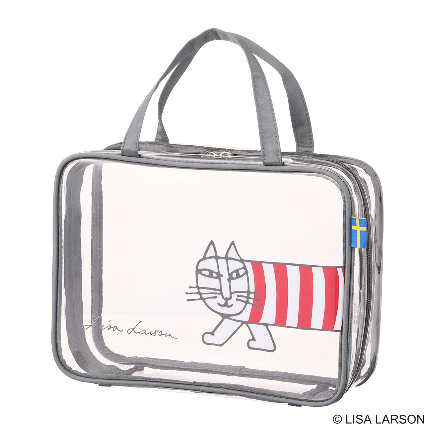 ハピタス× リサ・ラーソン マイキーデザイン お出かけクリアバッグ＆ ポーチ３点セット