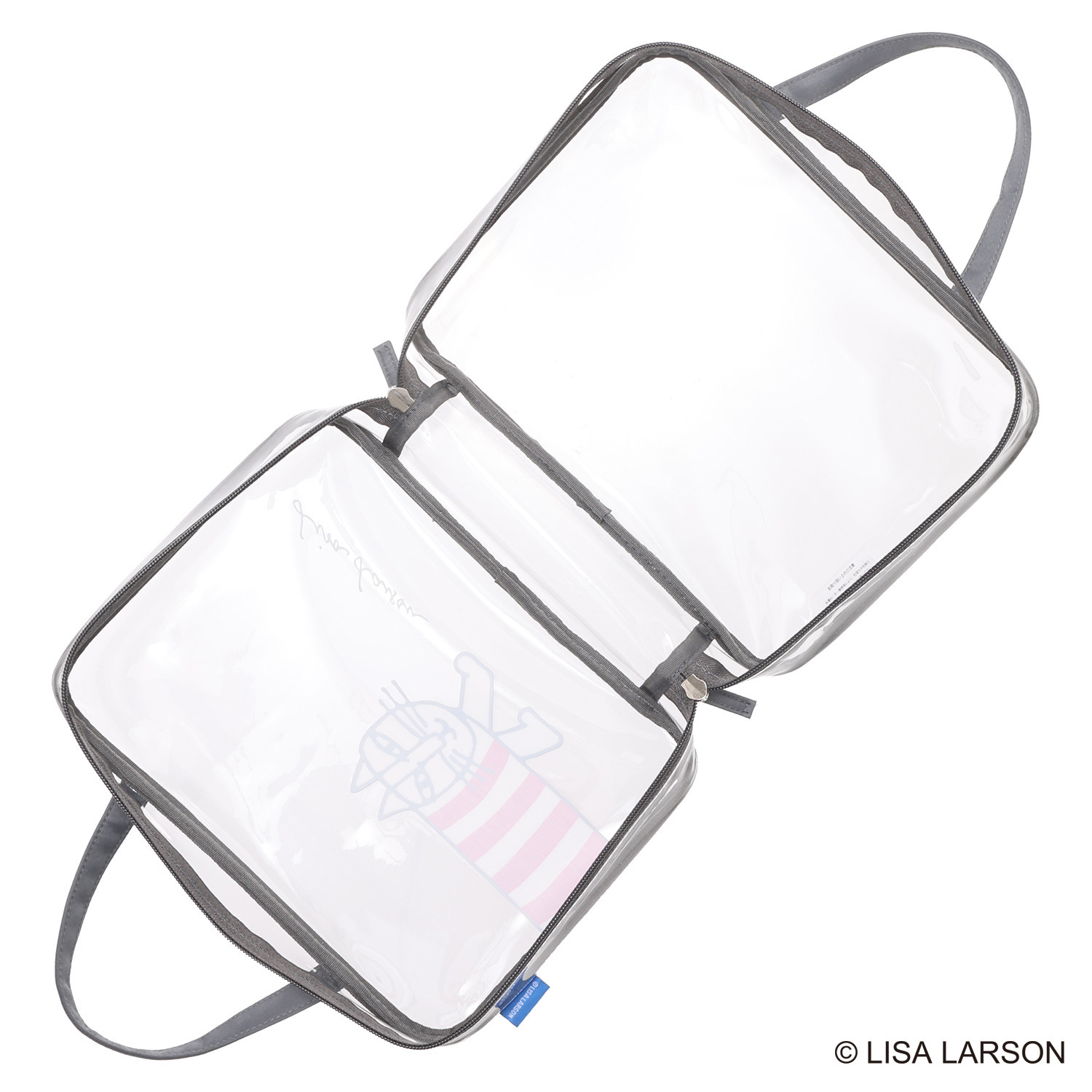 ハピタス× リサ・ラーソン マイキーデザイン お出かけクリアバッグ＆ ポーチ３点セット
