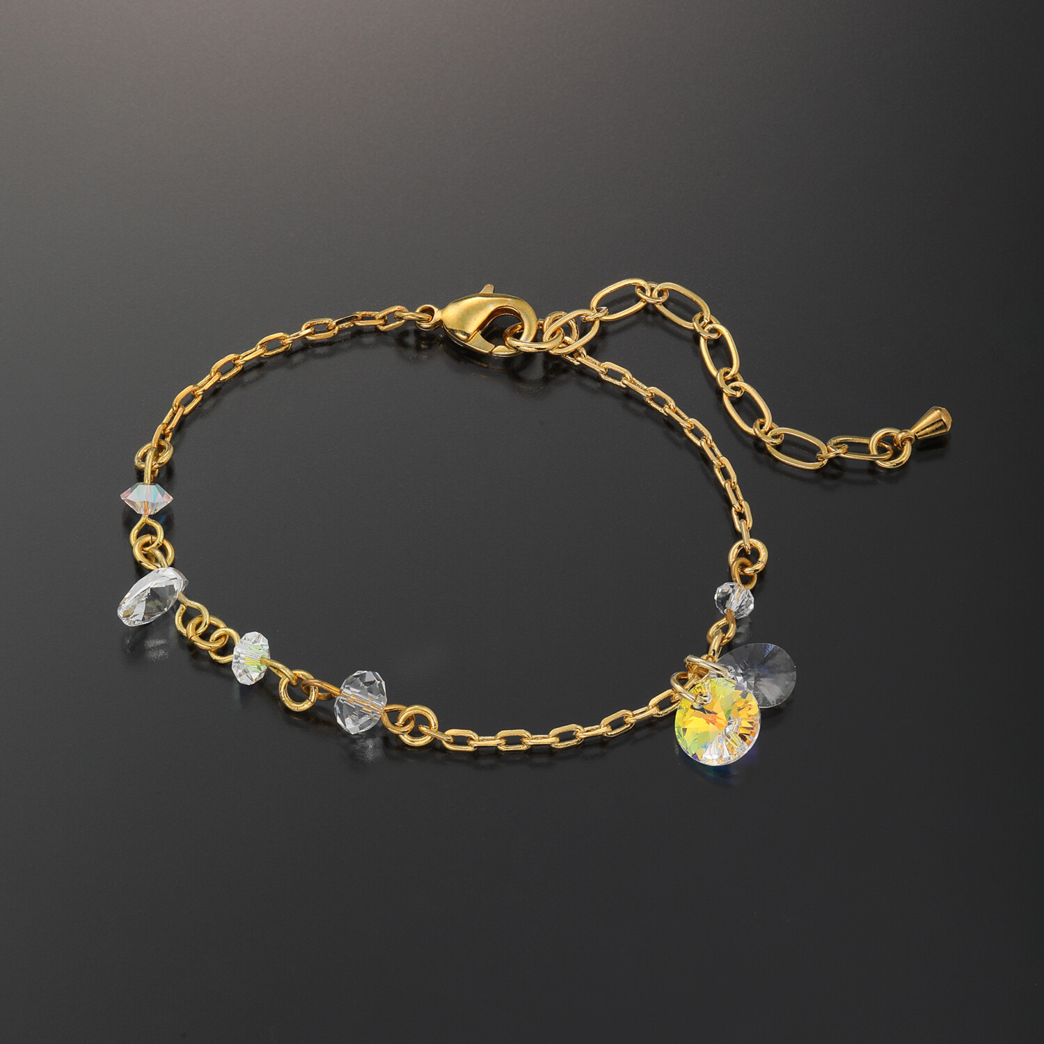 キラキラギフト バイ　アビステ クリスタルガラス キラキラ ブレスレット