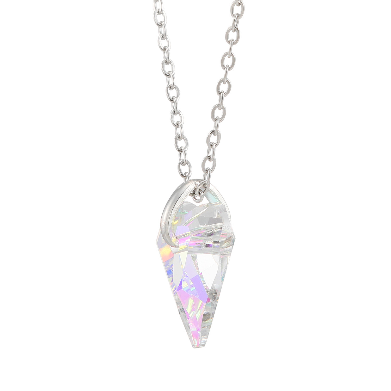 キラキラギフト バイ　アビステ ステンレス スモールハート ネックレス