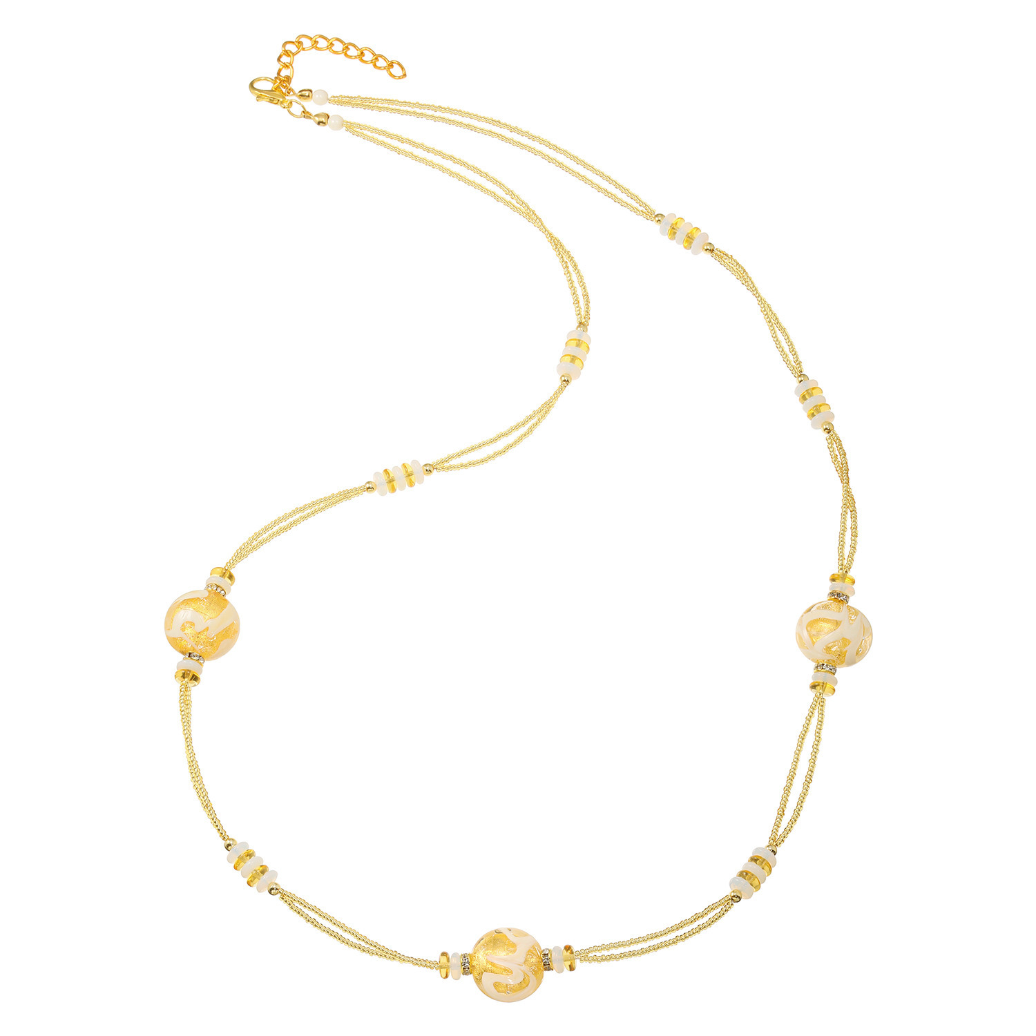 ラグーナ ベネチアンガラス ソンメルソ＆ヴェッテ ロングネックレス