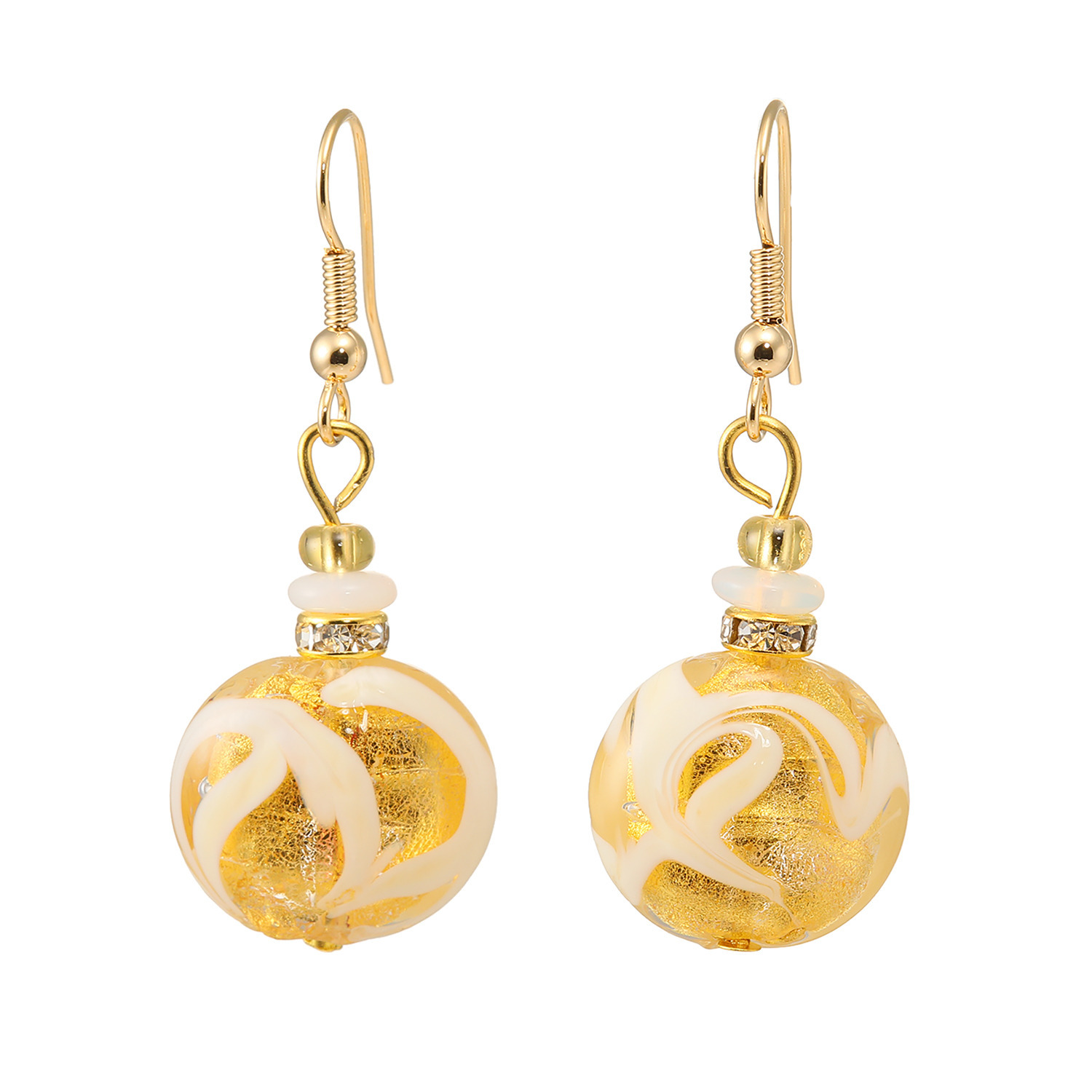 ラグーナ ベネチアンガラス ソンメルソ＆ヴェッテ イヤリング／ピアス