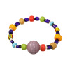 ラグーナ ベネチアンガラス マルチカラー イラスティック ブレスレット