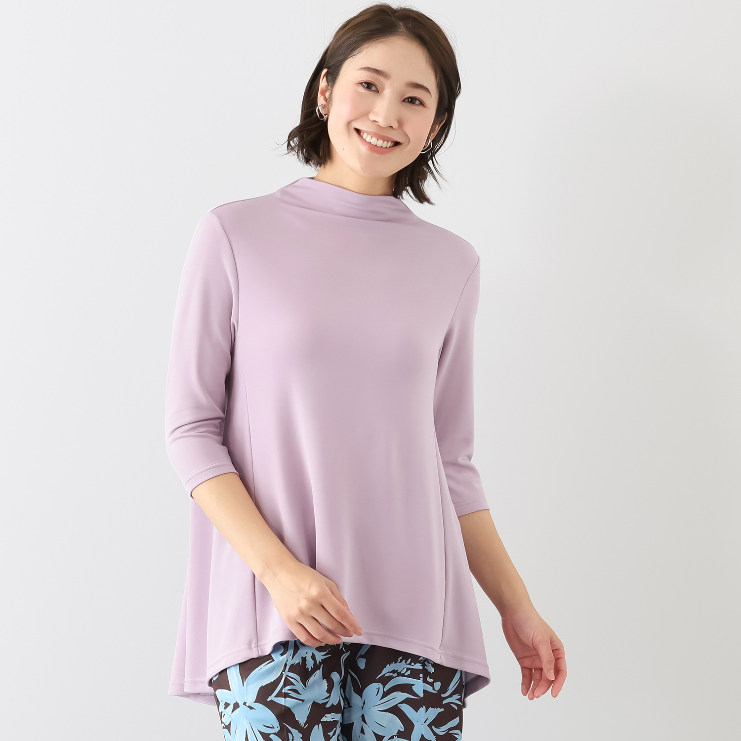 ココンライフ　ドゥ ＵＶカット・吸放湿 キュプラ混 ダンボールニット Ａラインチュニック