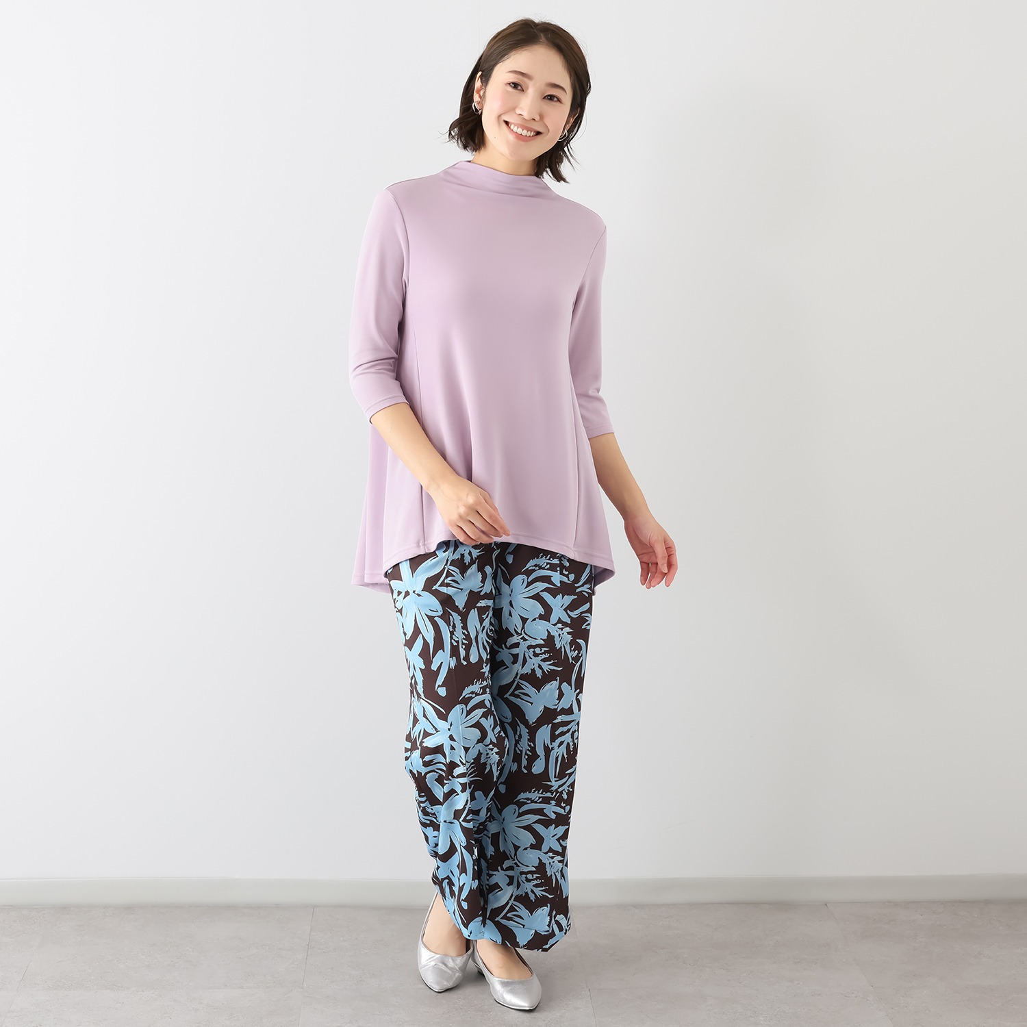 ココンライフ　ドゥ ＵＶカット・吸放湿 キュプラ混 ダンボールニット Ａラインチュニック