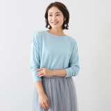 ココンライフ　ドゥ ＵＶカット・吸放湿 キュプラ混 ダンボールニット ラウンドネックＴシャツ