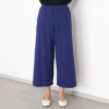 ココンライフ　ドゥ 綿・キュプラ混 “ペアクール”スムース ワイドパンツ