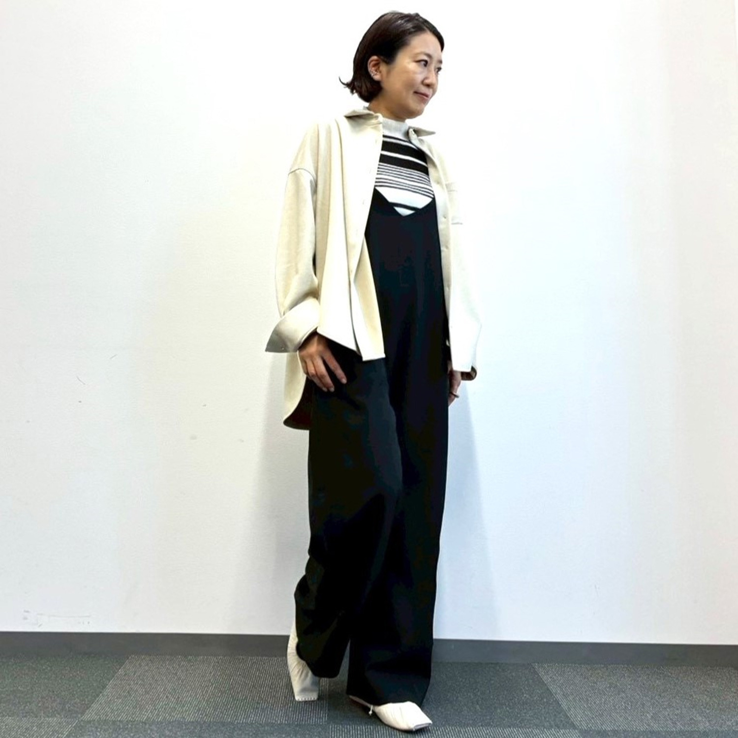 チーロ スエードタッチ シャツジャケット