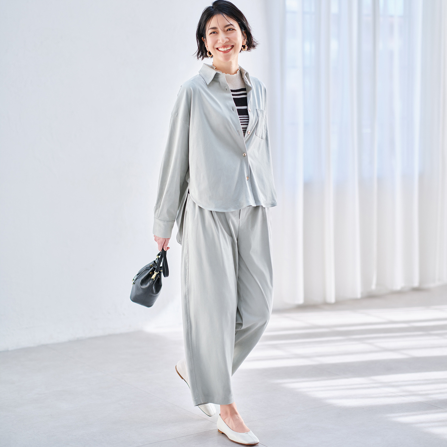 チーロ スエードタッチ シャツジャケット