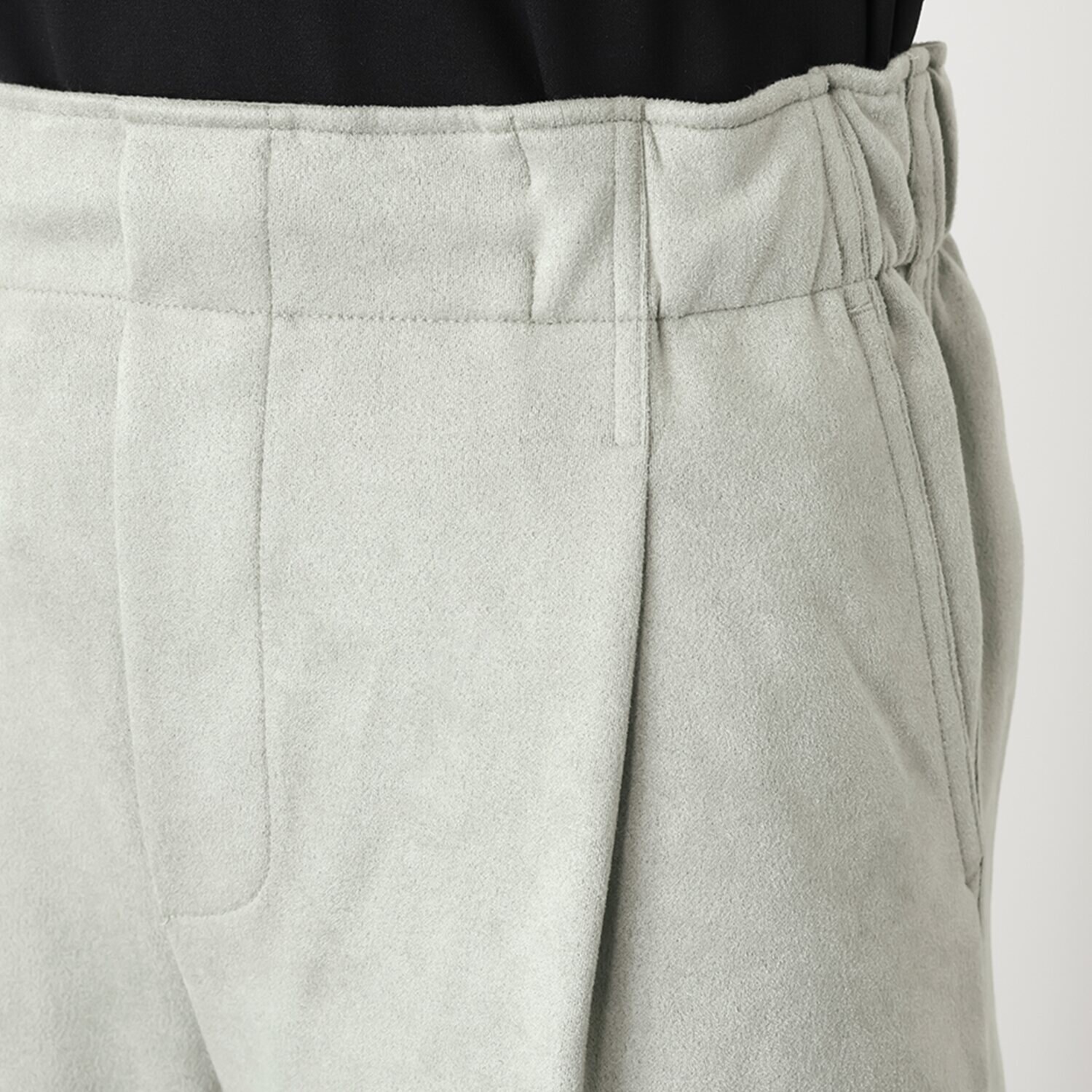 チーロ スエードタッチ タックワイドパンツ