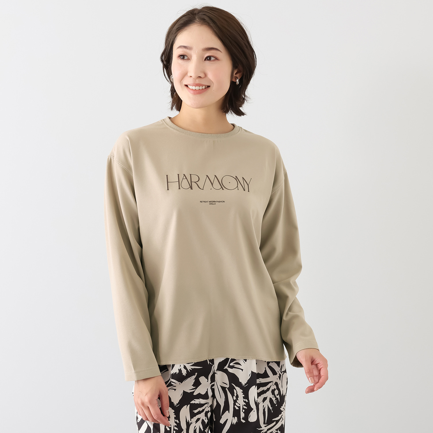 チーロ 大人のロゴＴ チュニックブラウス