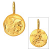 ピュアイズム 純金 アンティーク調 コインモティーフ リバーシブル ペンダントトップ