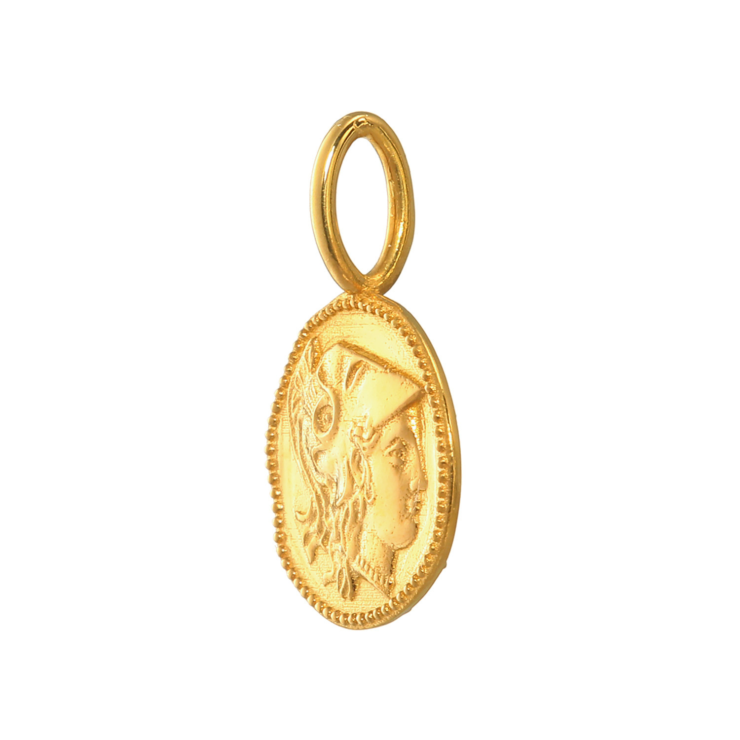 ピュアイズム 純金 アンティーク調 コインモティーフ リバーシブル ペンダントトップ