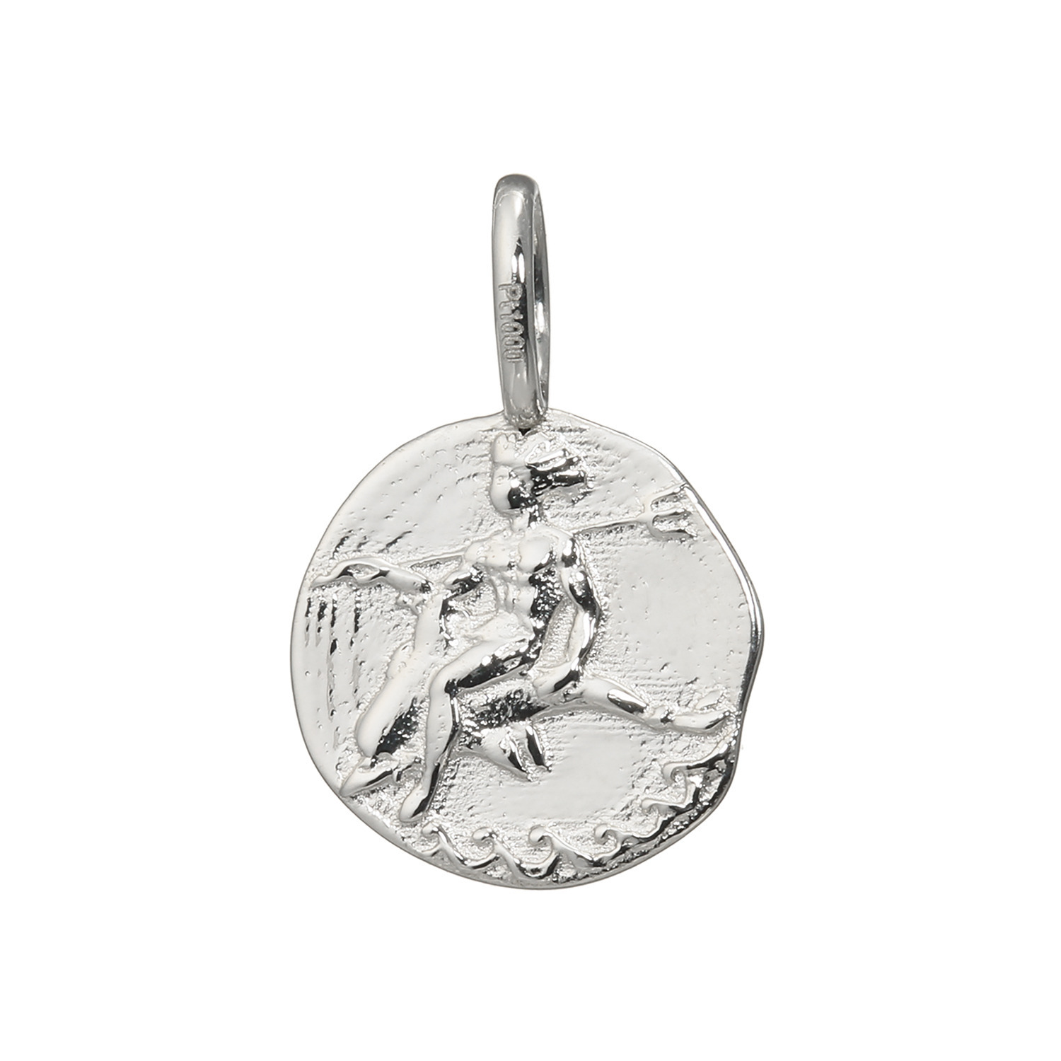 ピュアイズム 純プラチナ アンティーク調 コインモティーフ リバーシブル ペンダントトップ