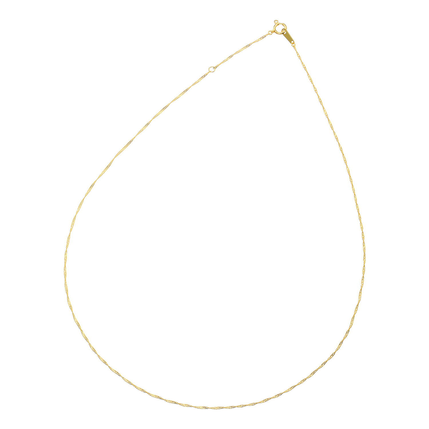 ピュアイズム 純金 スクリューチェーン ネックレス