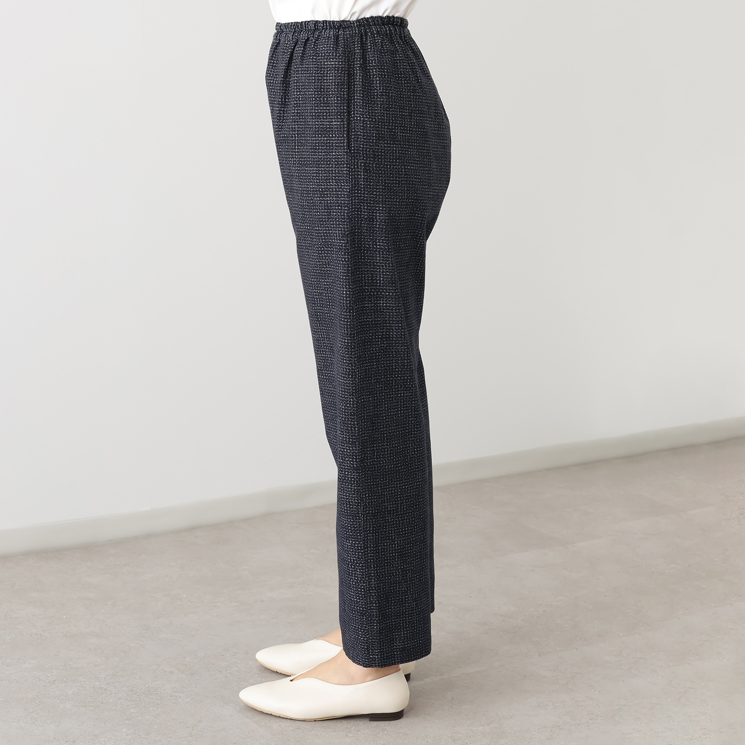 オカモト商店 儀右ヱ門 久留米かすり イージーパンツ