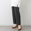 アトリエール パウダリータッチ コットン混 タックセミワイドパンツ