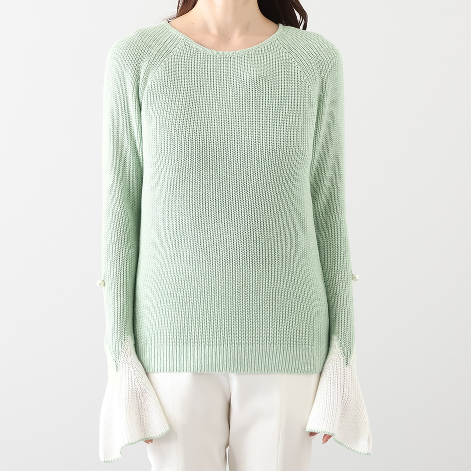 マダムヒロコ カフアレンジ ベルスリーブ プルオーバー