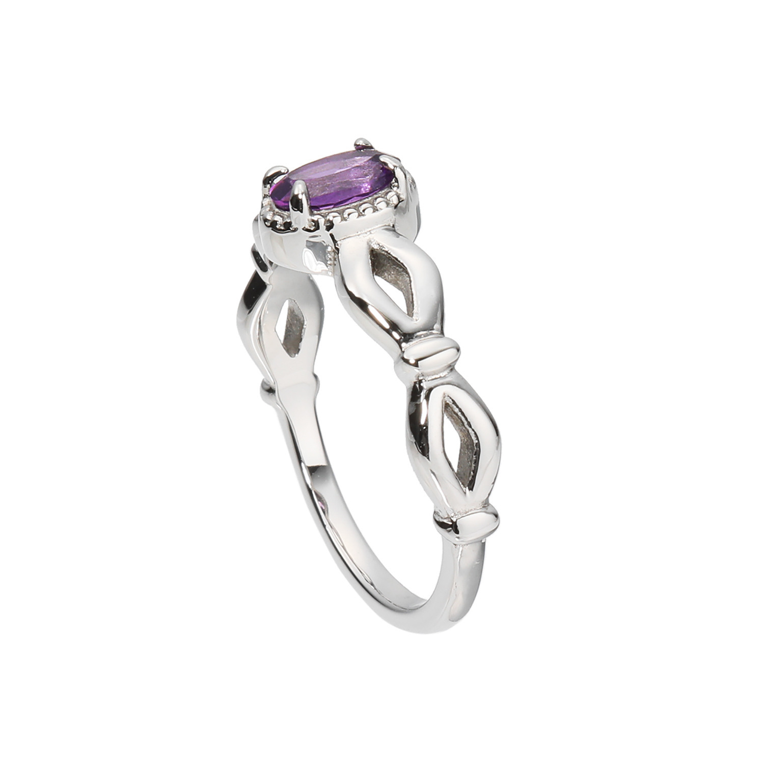 デルークス サージカルステンレス 天然石 デザインリング