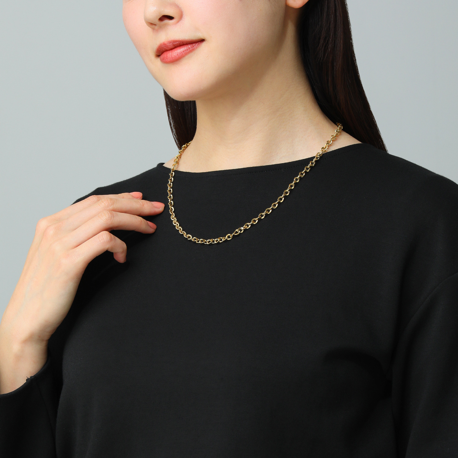 デルークス ステンレス デザインチェーン ネックレス