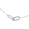 エービーステン ステンレス オーバルリンクチェーン ネックレス＆ ブレスレットセット