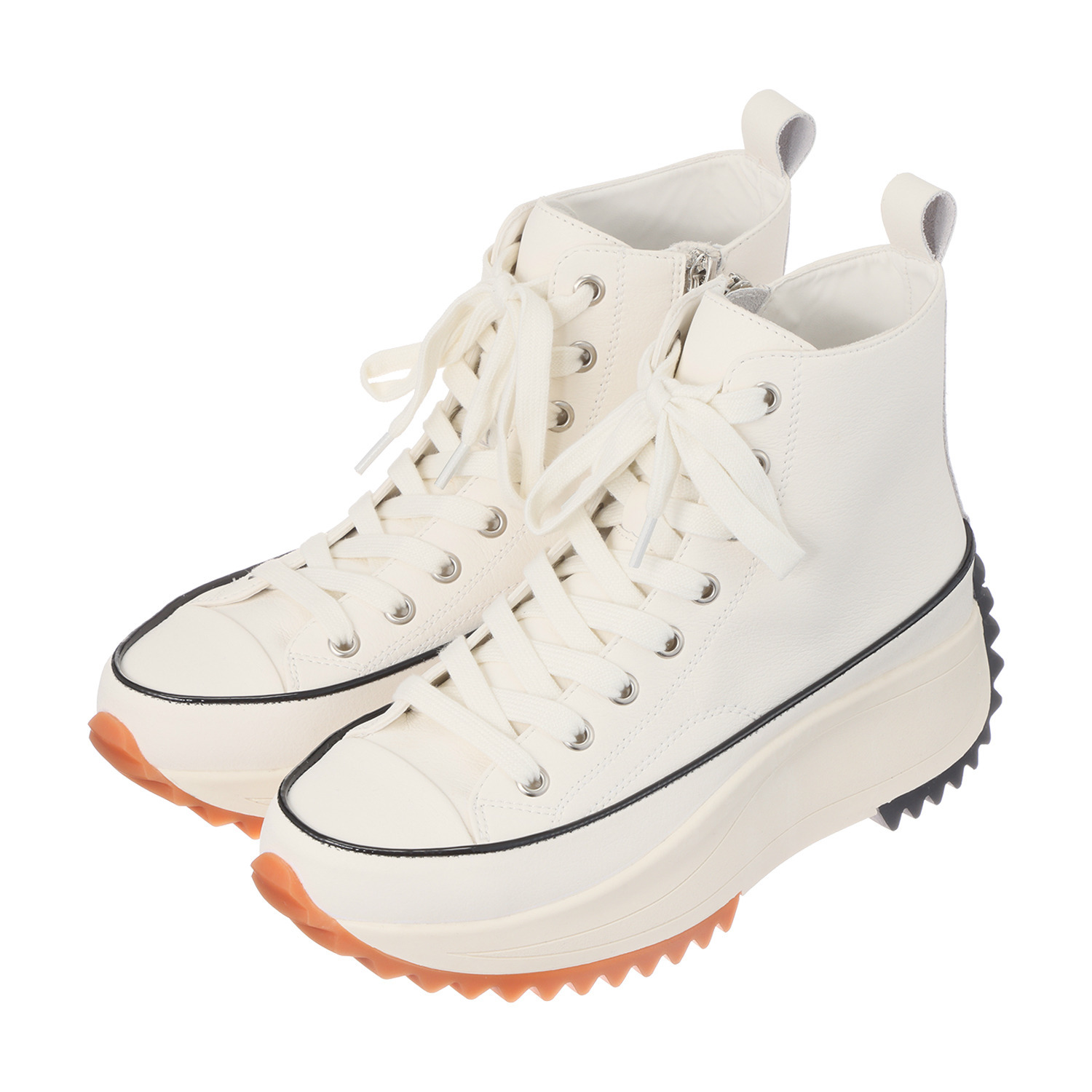 ヌーベルヴォーグ リュクスライン ブランド１５周年企画 牛革厚底スニーカー