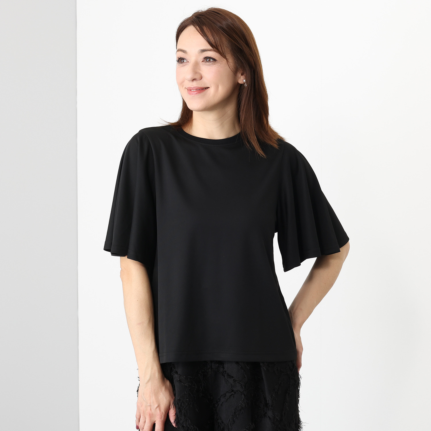 ヴィオラウィル すぐ乾く機能素材 スポーツエレガント フレアースリーブ サマになるＴシャツ