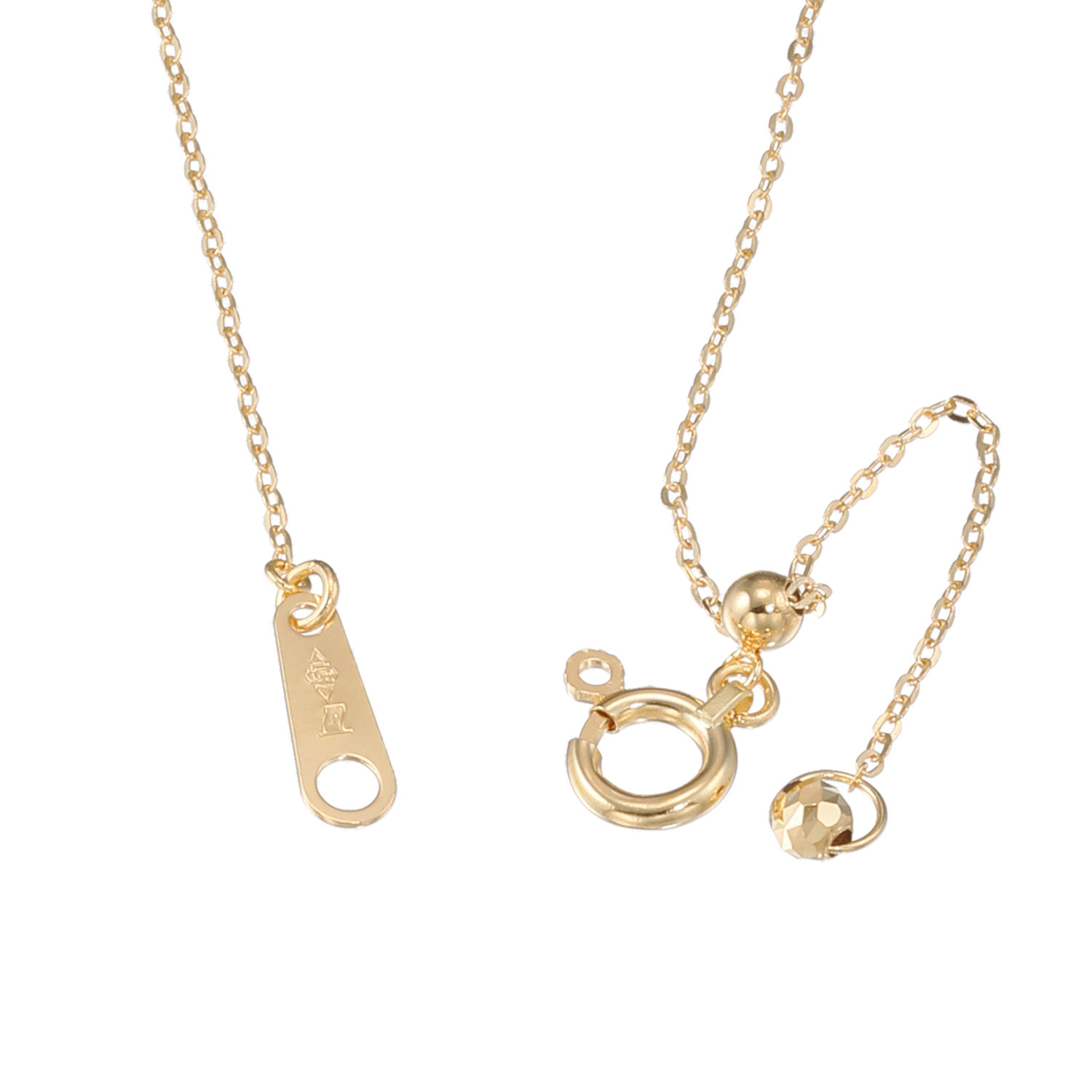 チェーンクリエイト １８Ｋ ステーションデザイン ネックレス