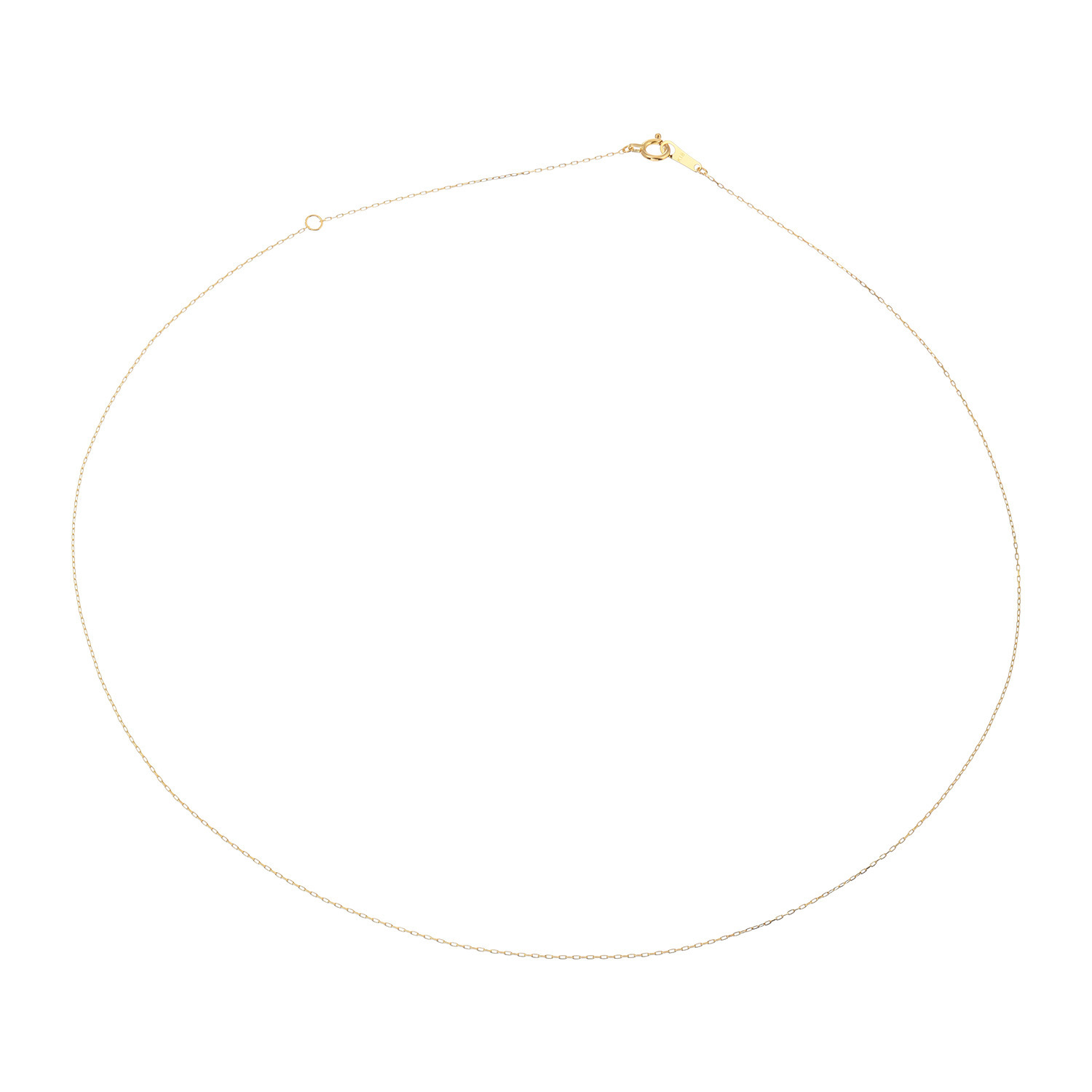 香瑚 １８Ｋ シャイニーカット ケーブルチェーン ネックレス