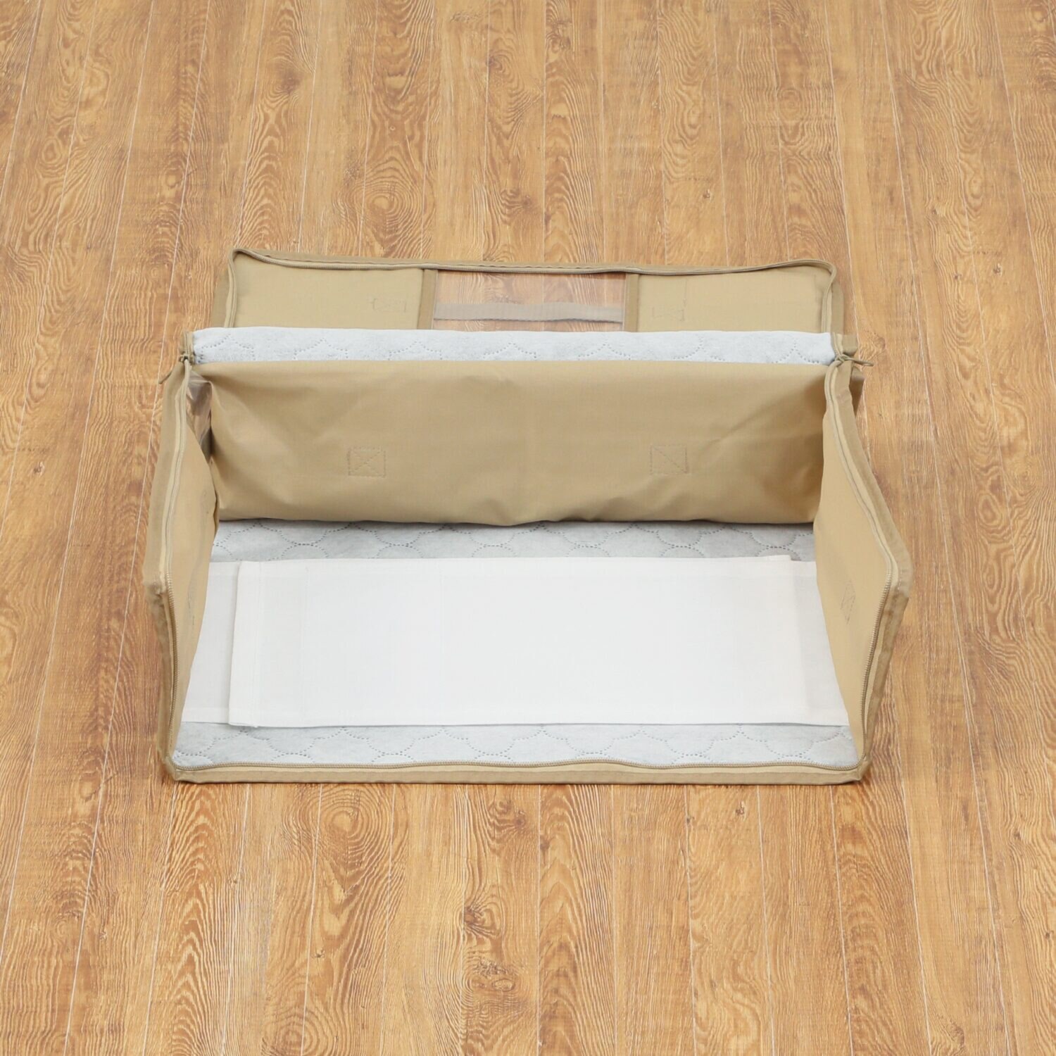 備長炭エアジョブ 大切な衣類などを つぶしすぎずに収納！ 軽圧縮収納ケース 同色２枚組 ＜小＞