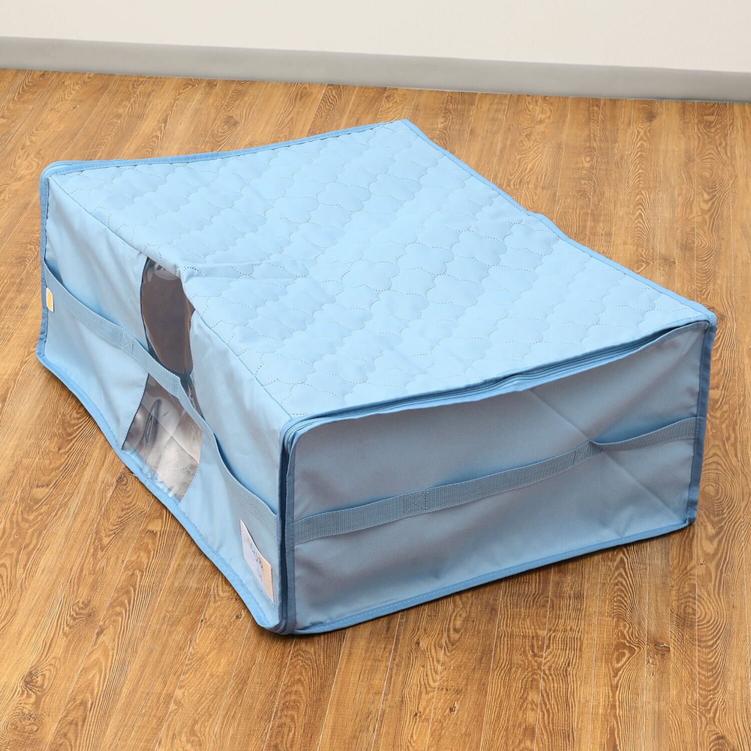 備長炭エアジョブ 大切な衣類などを つぶしすぎずに収納！ 軽圧縮収納ケース 同色２枚組 ＜深型＞