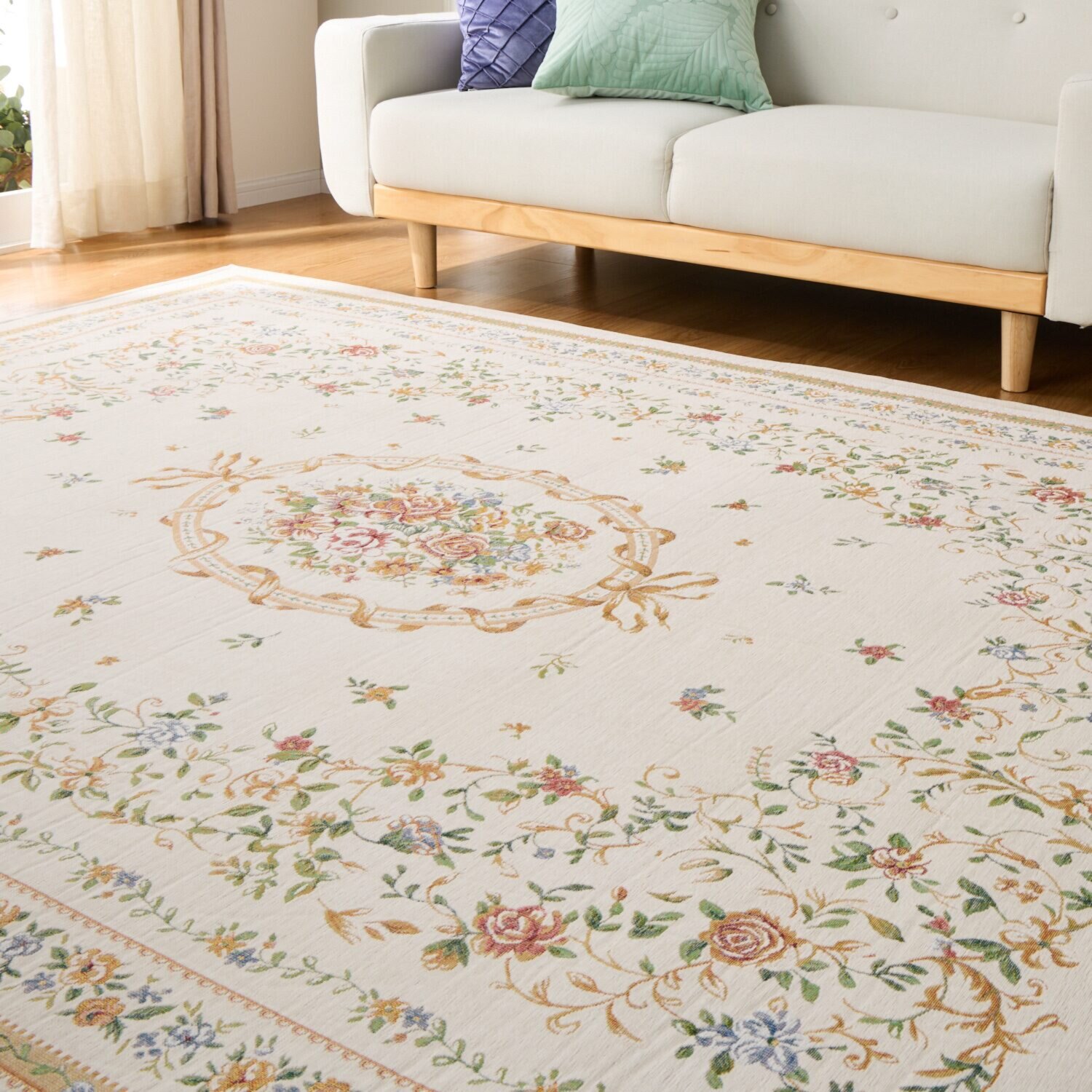 メゾン　ド　ノア はっ水・防ダニ 三層構造 シェニールゴブラン織 カーペット ＜１９０×２４０ｃｍ＞