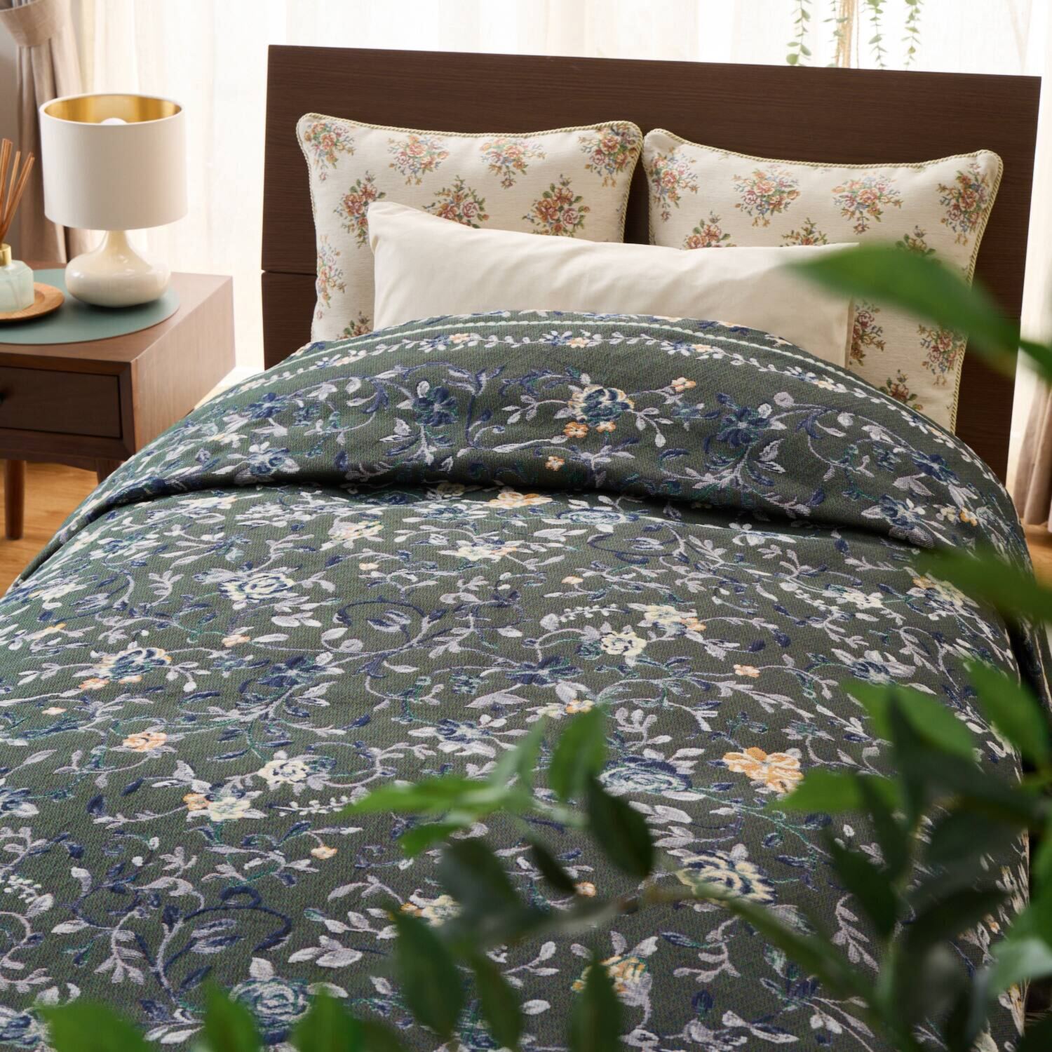 メゾン　ド　ノア はっ水 シェニールゴブラン織 マルチカバー ＜１９０×２４０ｃｍ＞