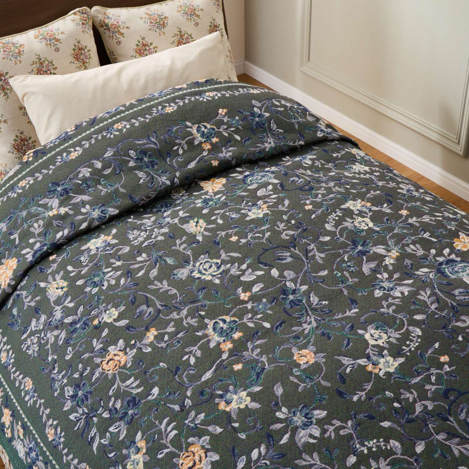 メゾン　ド　ノア はっ水 シェニールゴブラン織 マルチカバー ＜１９０×２４０ｃｍ＞