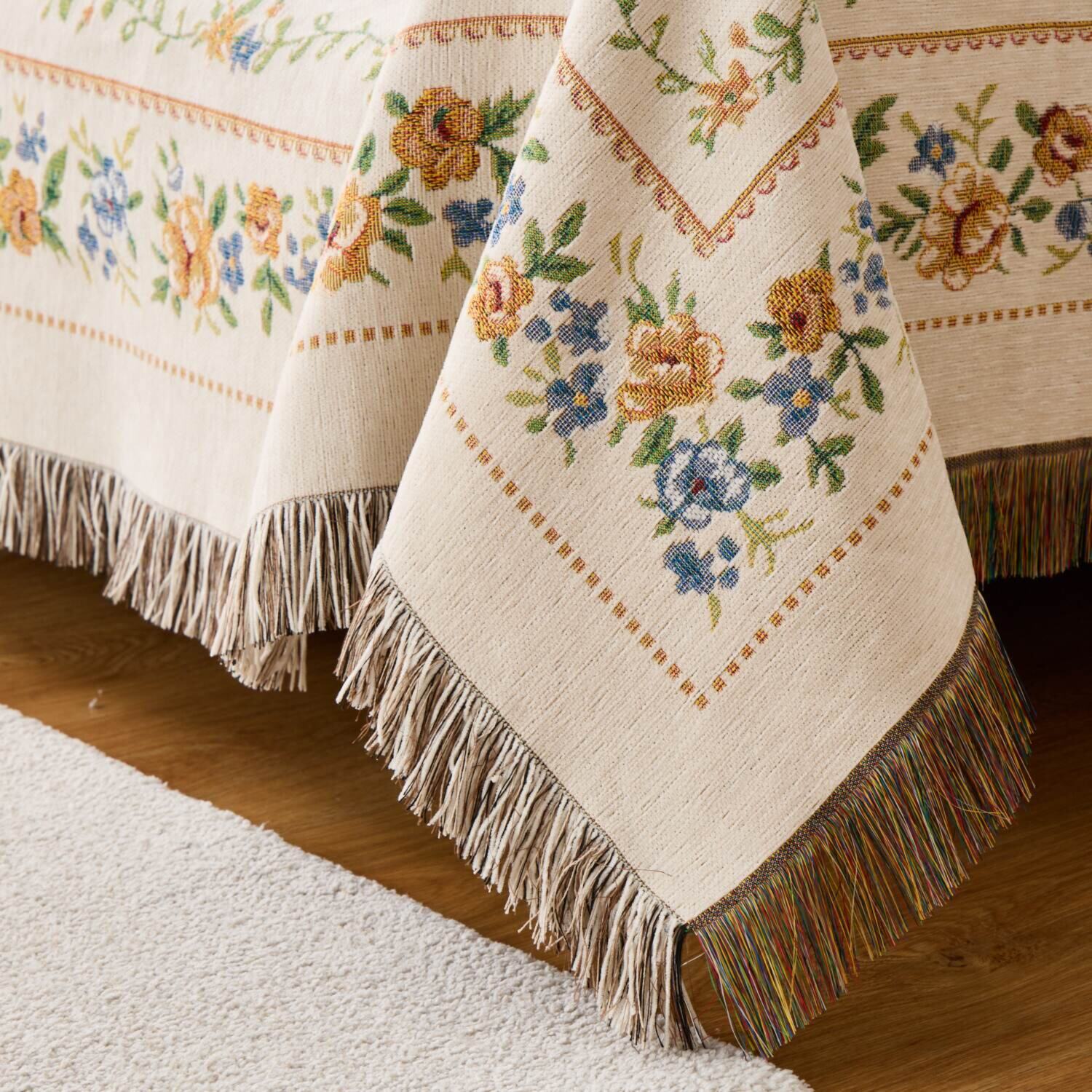 メゾン　ド　ノア はっ水 シェニールゴブラン織 マルチカバー ＜１９０×２４０ｃｍ＞