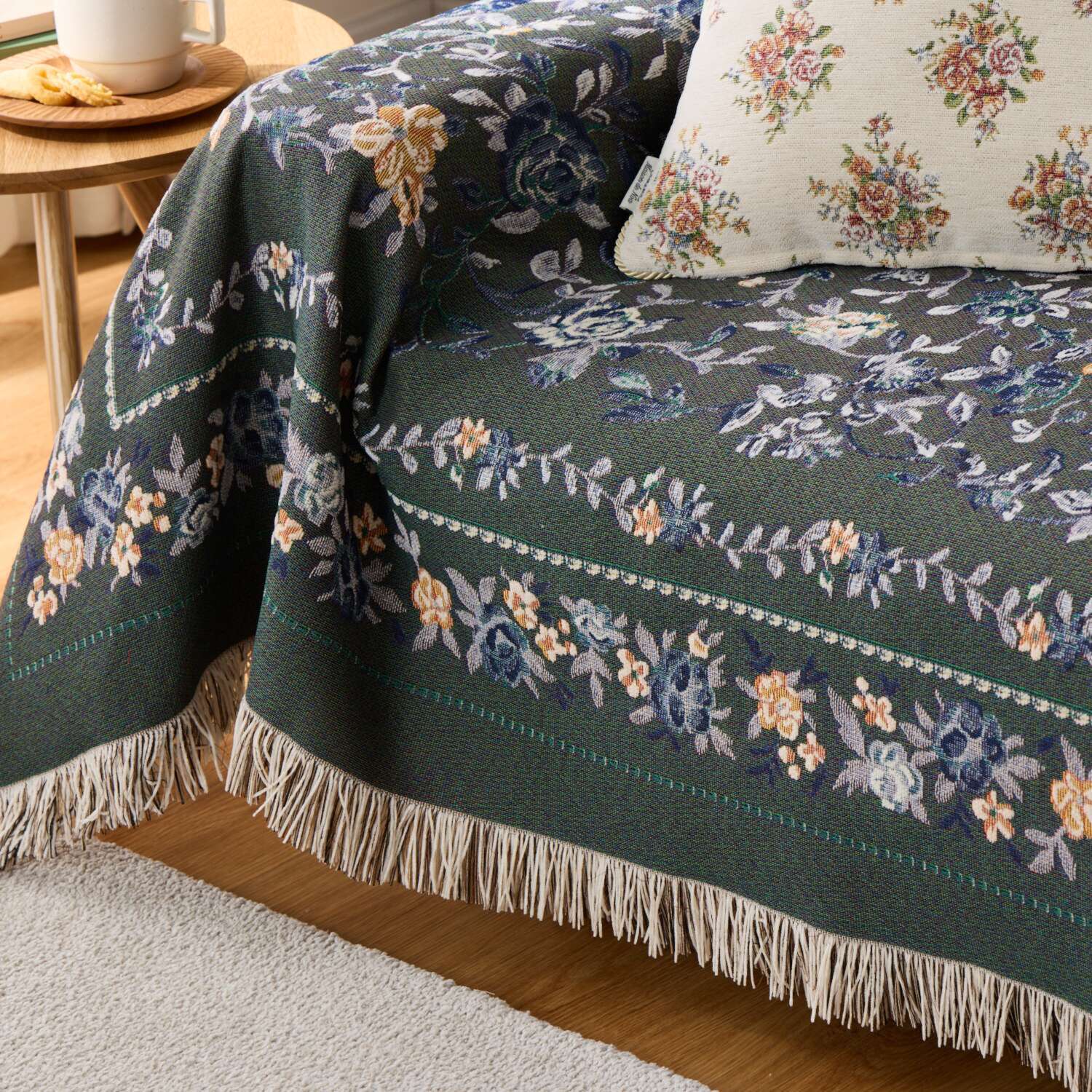 メゾン　ド　ノア はっ水 シェニールゴブラン織 マルチカバー ＜１９０×２４０ｃｍ＞