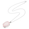 ブレーズ シルバー ４０カラットＵＰ ローズクォーツ オーバルシェイプ ペンダント
