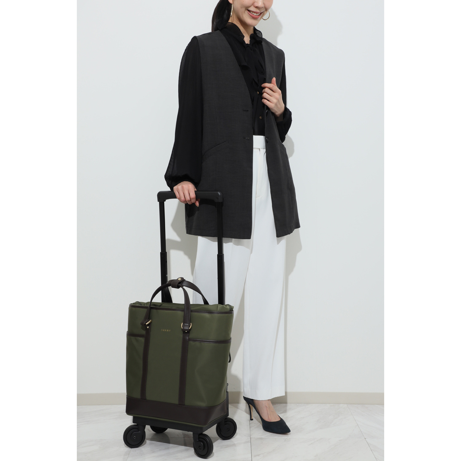 スワニー アクティブタウン トートキャリーＩＩ ４輪ストッパー付 ＜Ｍサイズ＞