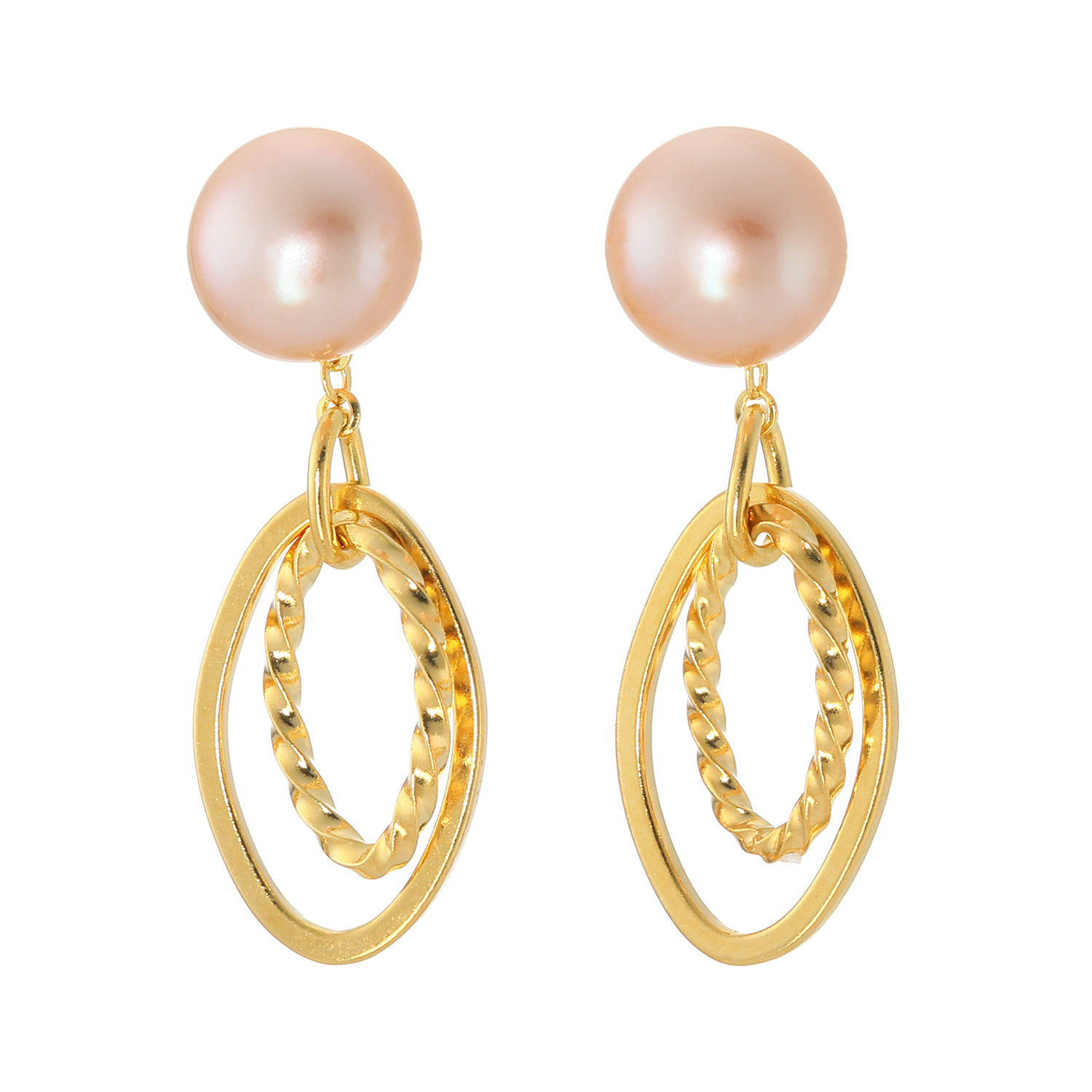 岩崎美智子コレクション シルバー 淡水ボタンパール ２ウェイピアス