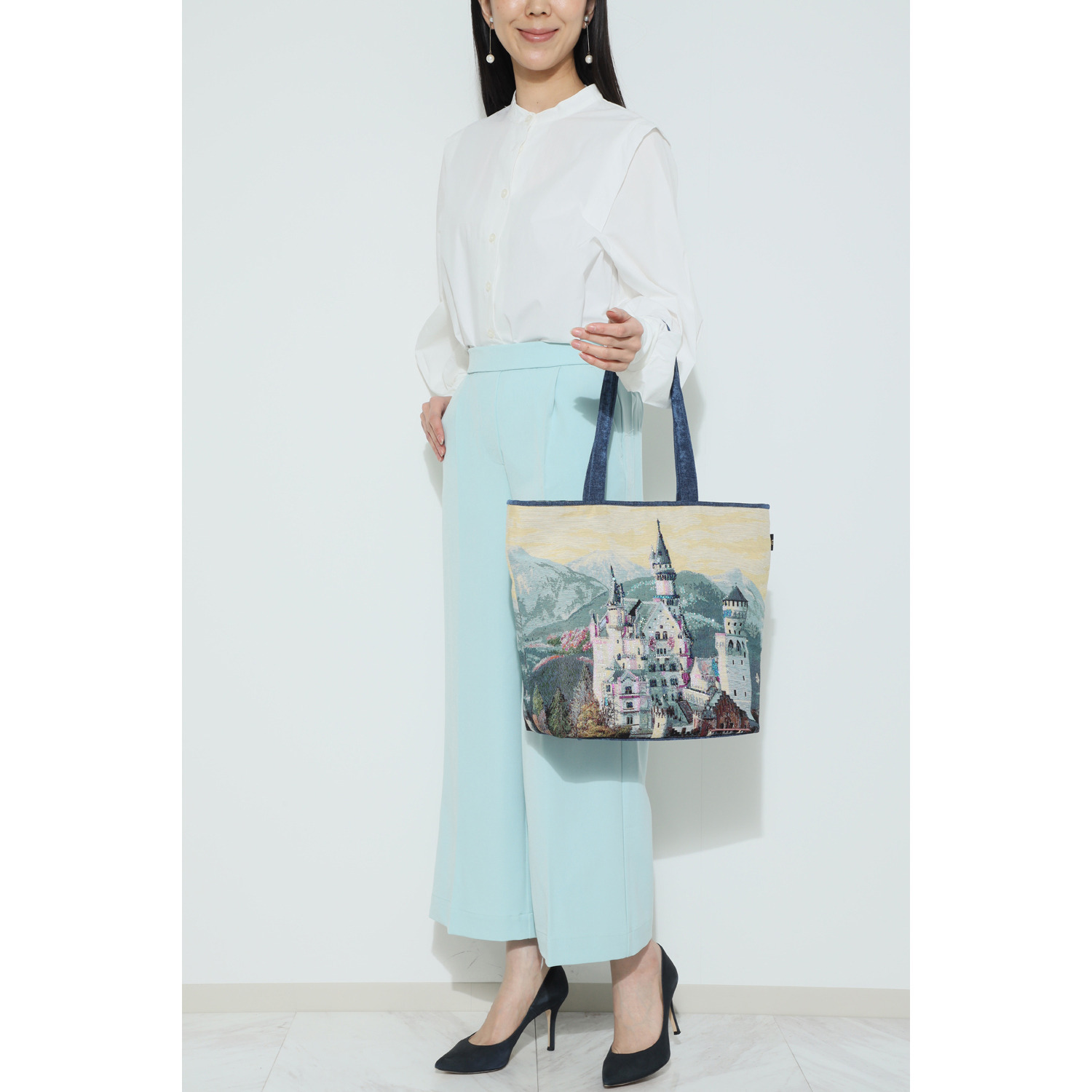 シンクビー！ ゴブラン織 トートバッグ “ドリームキャッスル”