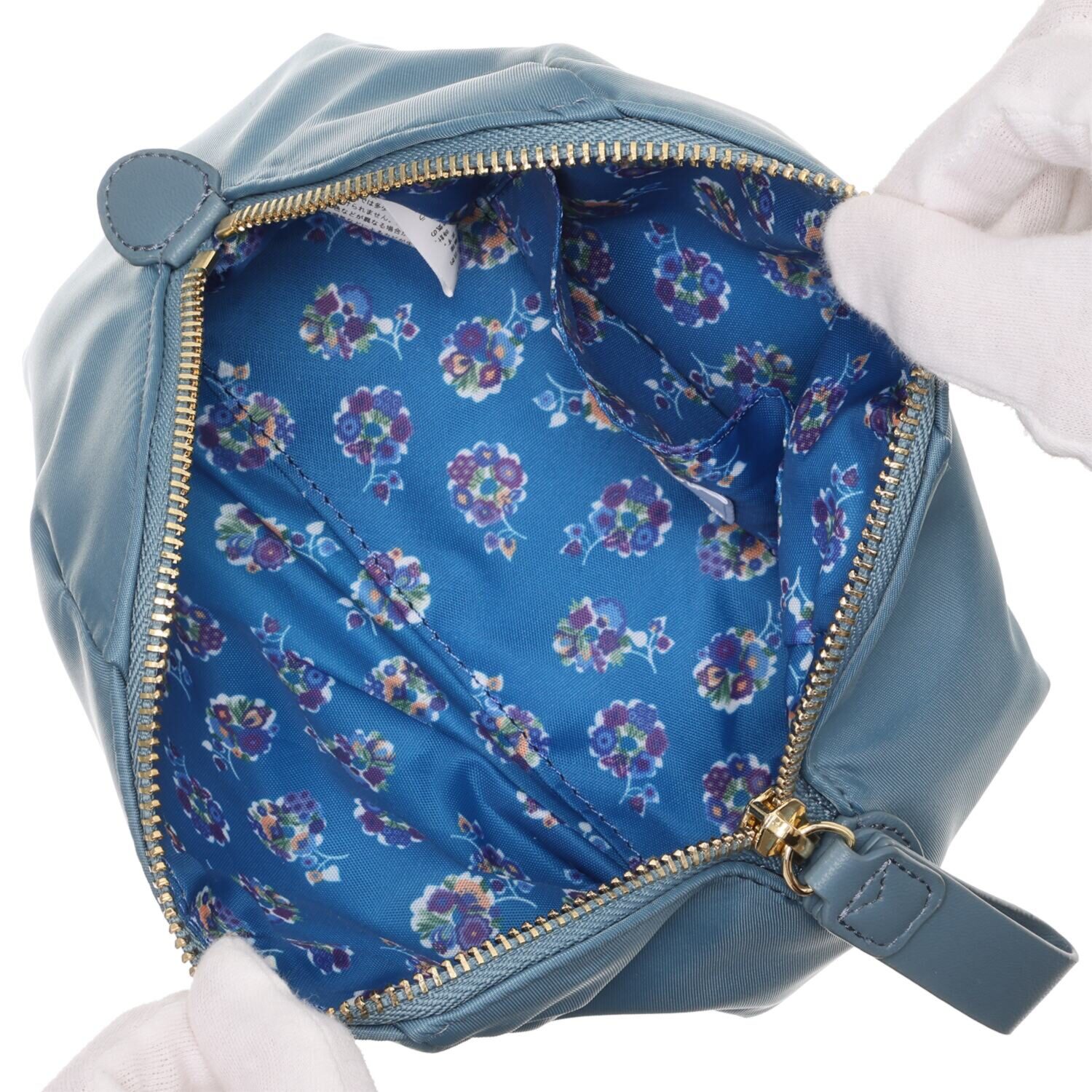 ウニカ 大きく開閉 ふんわりギャザーポーチ