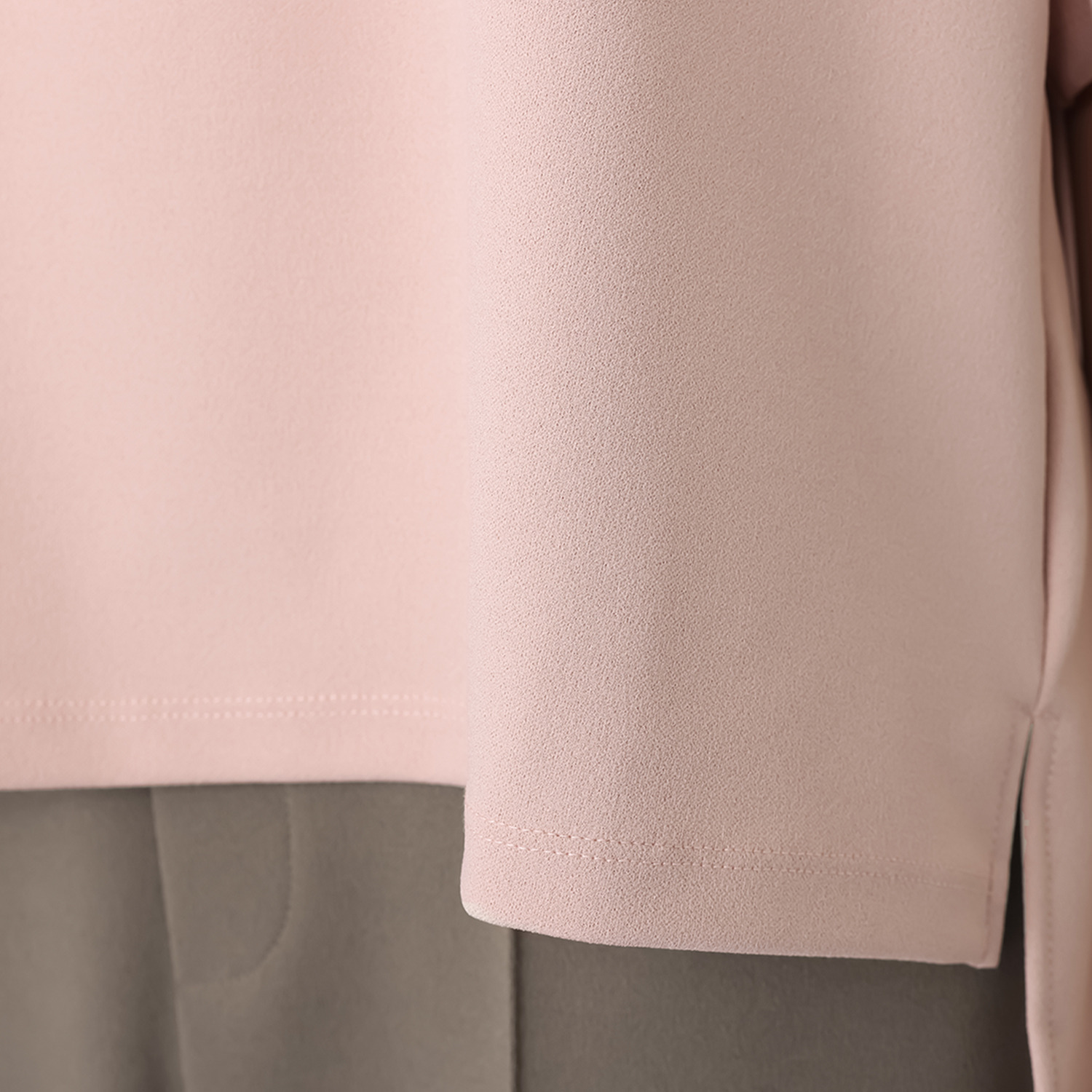 ＴＡＫＵＭＩＢＡ 洗えてシワになりにくい！ ストレッチジョーゼット 日本製 フレアープルオーバー